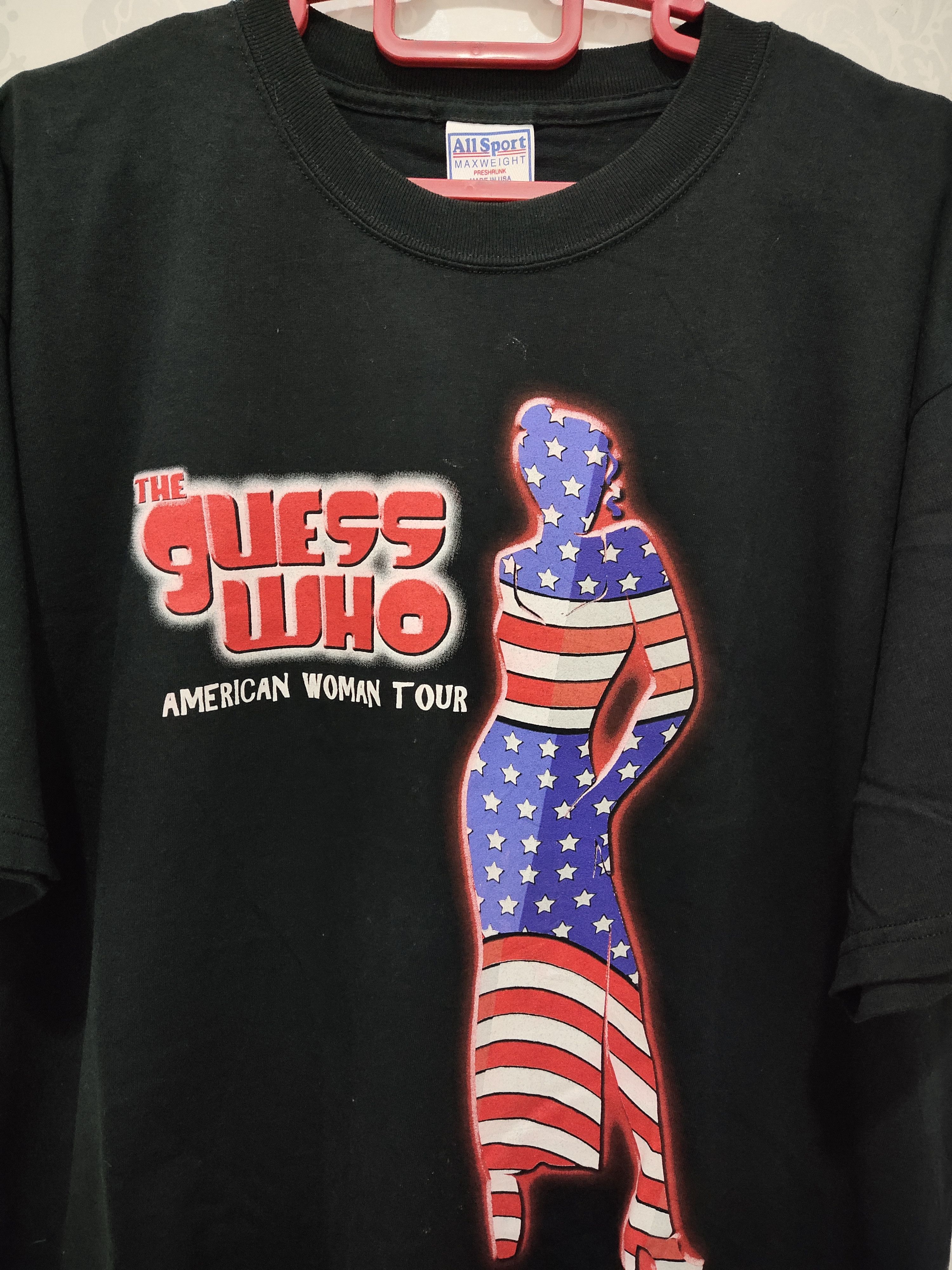 Band Tees × Vintage Vintage 90's The Guess Who American Woman Tour T-Shirt Size US XL / EU 56 / 4 - 2 Thumbnail