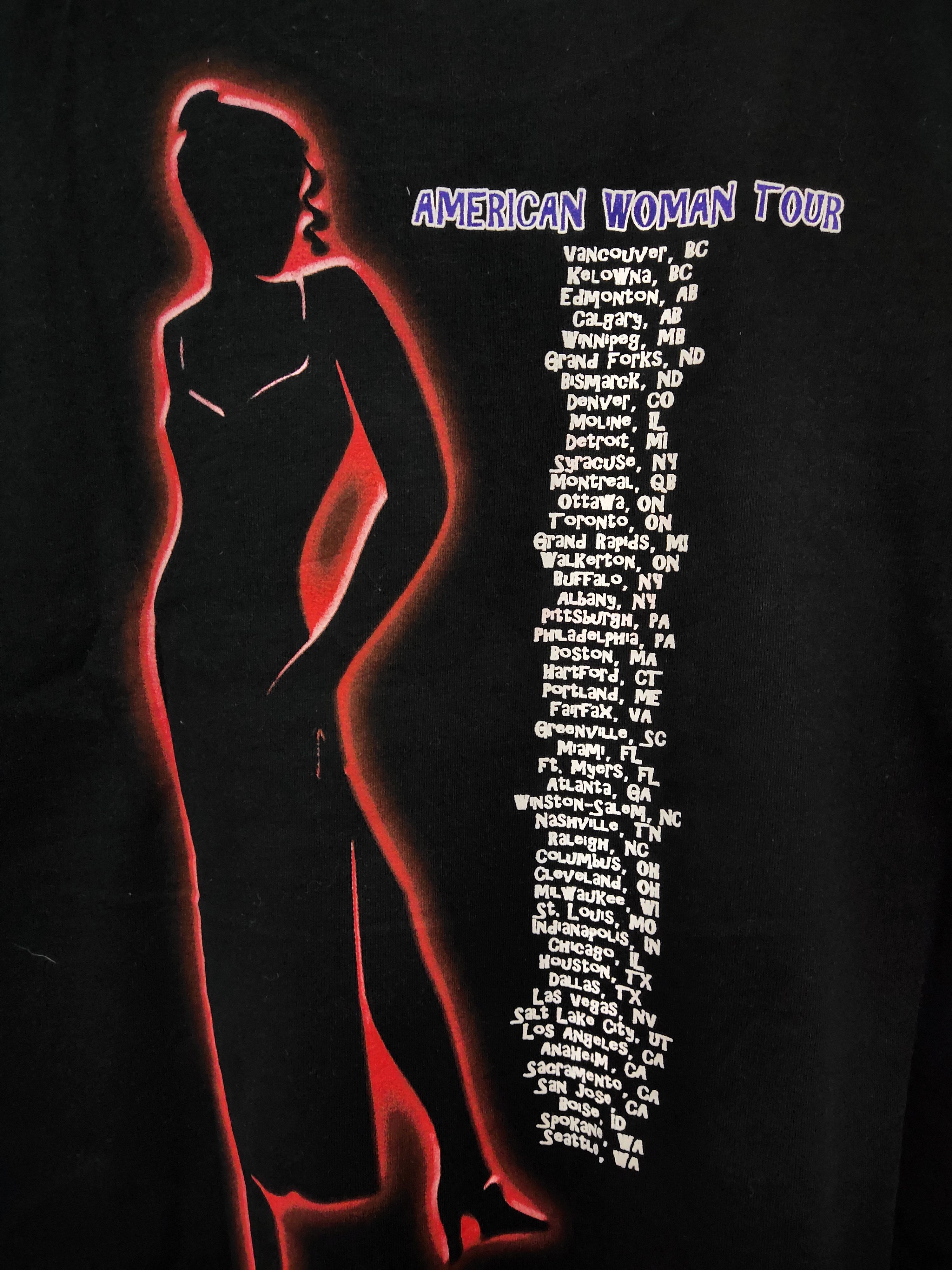 Band Tees × Vintage Vintage 90's The Guess Who American Woman Tour T-Shirt Size US XL / EU 56 / 4 - 3 Thumbnail