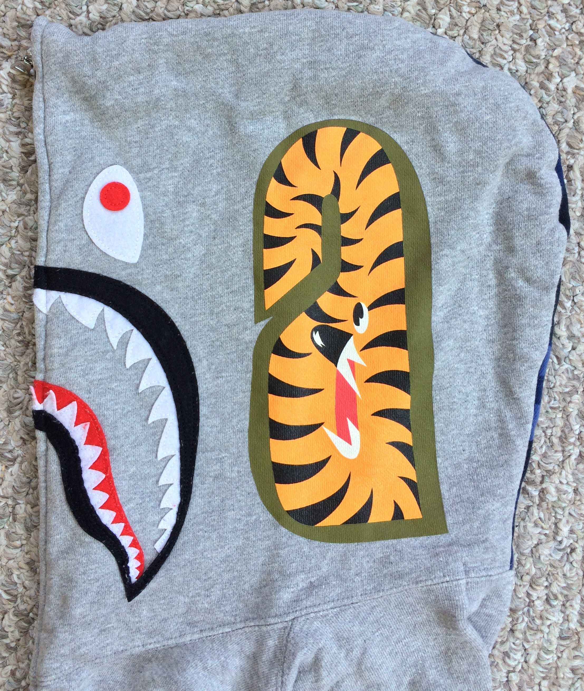 Bape OG Bape Blue Camo Full Zip Shark Hoodie Size US M / EU 48-50 / 2 - 4 Thumbnail