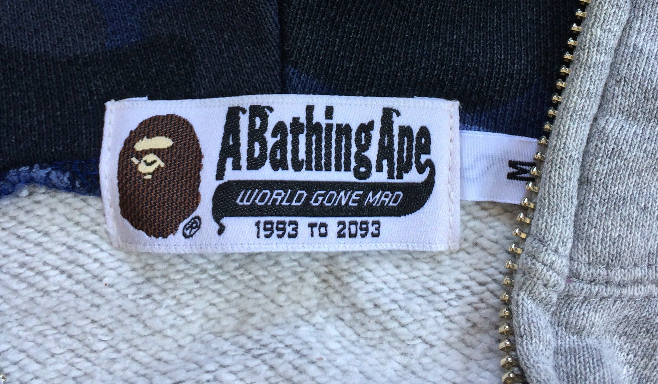 Bape OG Bape Blue Camo Full Zip Shark Hoodie Size US M / EU 48-50 / 2 - 7 Thumbnail