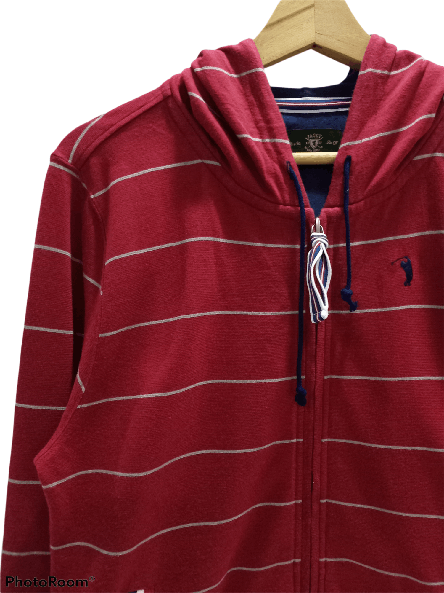 Japanese Brand Jaggy Golf Full Zipper Stripe Hoodie Size US L / EU 52-54 / 3 - 2 Thumbnail