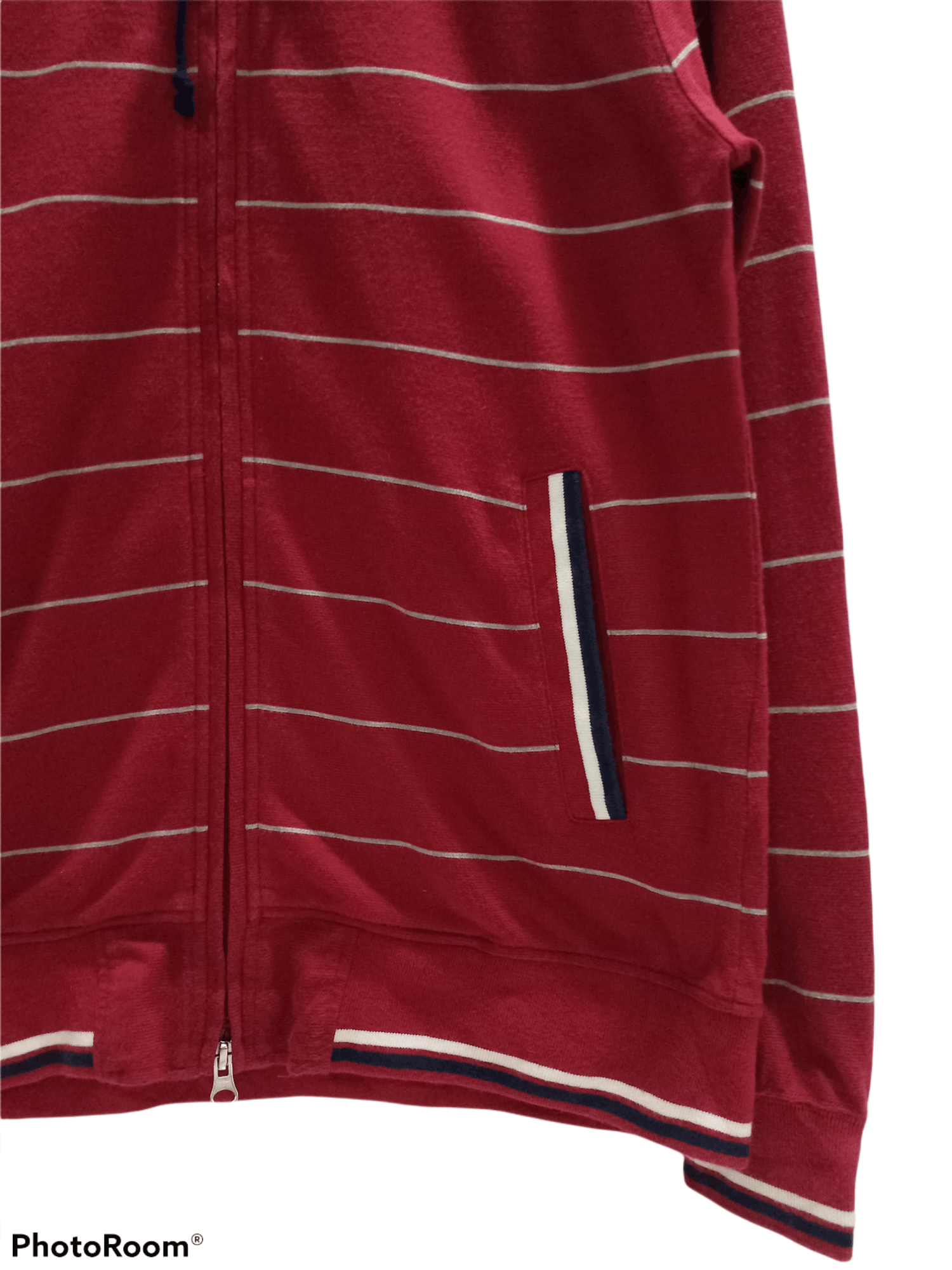 Japanese Brand Jaggy Golf Full Zipper Stripe Hoodie Size US L / EU 52-54 / 3 - 4 Thumbnail