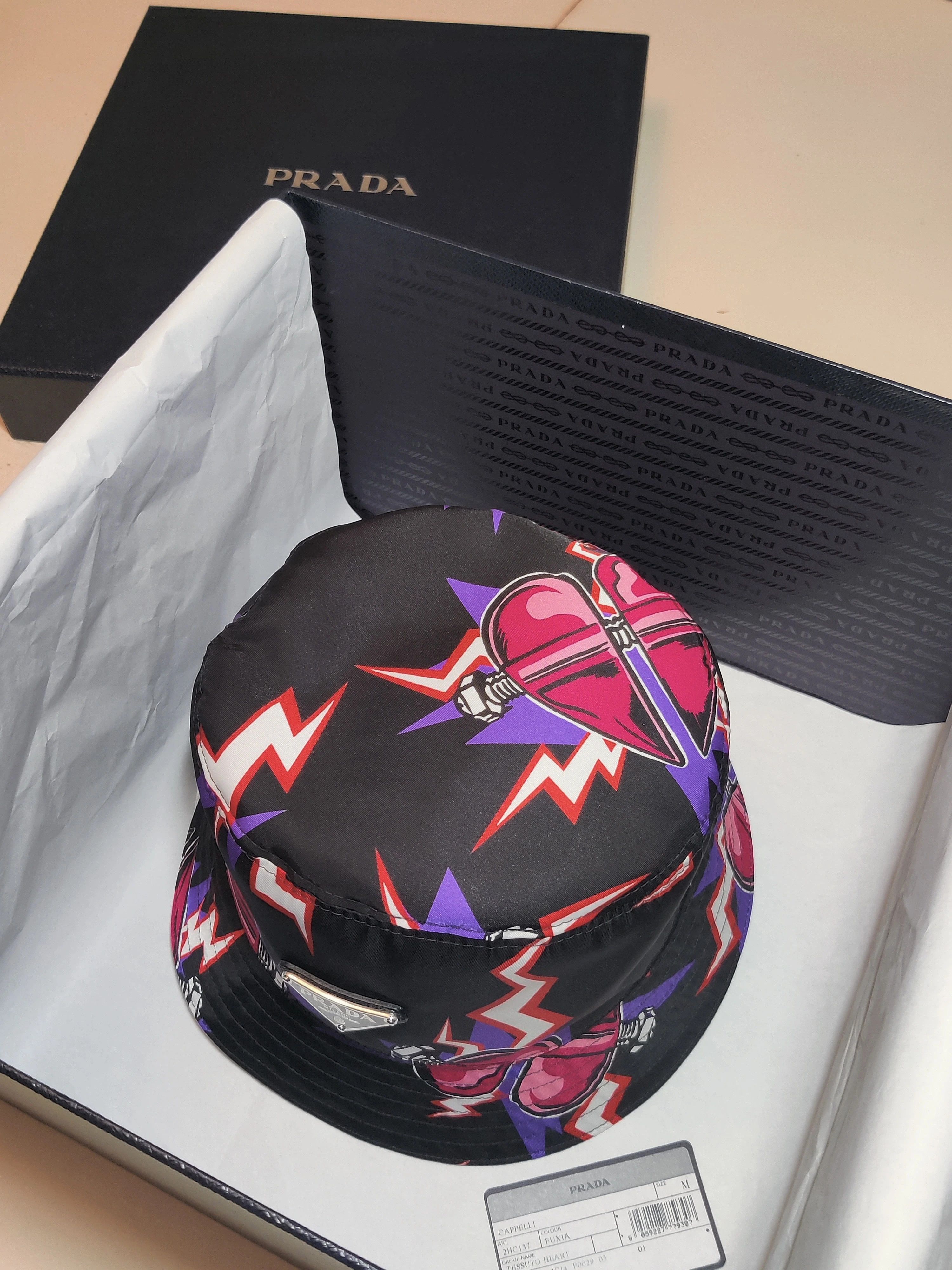 Prada Prada Nylon Logo Bucket Hat Size ONE SIZE - 3 Thumbnail