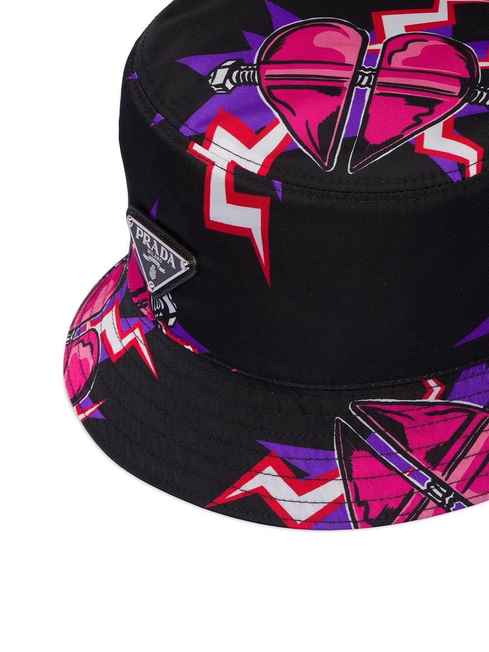 Prada Prada Nylon Logo Bucket Hat Size ONE SIZE - 2 Thumbnail