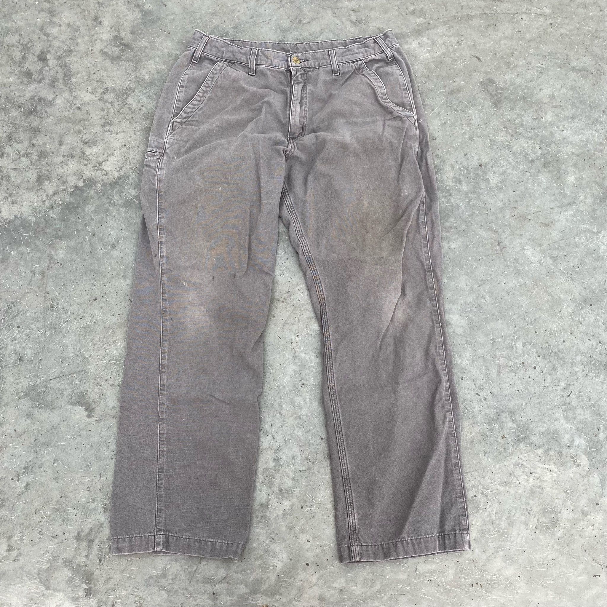 Vintage 36x32 Vintage Carhartt Grey Pants | Grailed