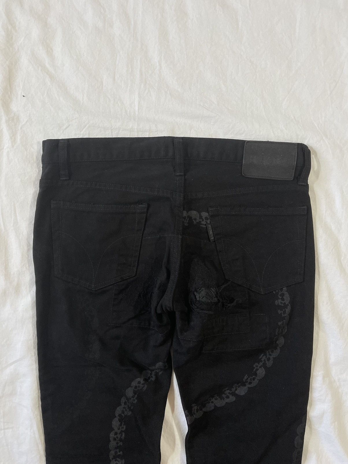 Hysteric Glamour *rare* Skull rings patchwork distressed pants Size US 30 / EU 46 - 4 Thumbnail