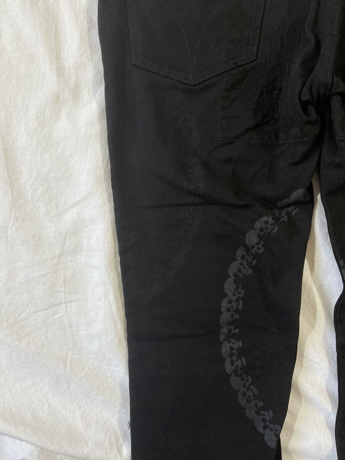 Hysteric Glamour *rare* Skull rings patchwork distressed pants Size US 30 / EU 46 - 6 Thumbnail