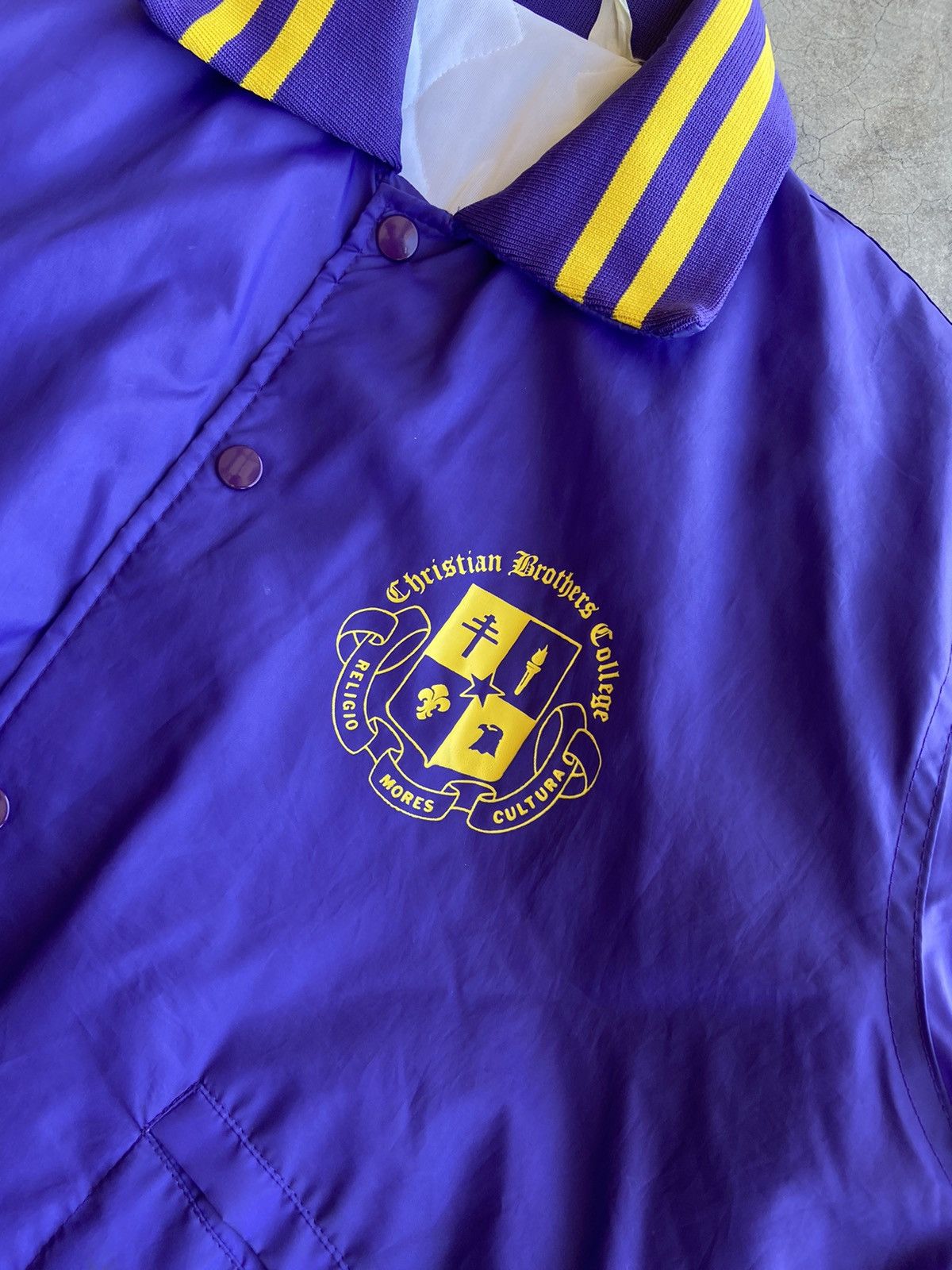 Vintage Vintage Purple Varsity Jacket 90’s Medium Size US M / EU 48-50 / 2 - 3 Thumbnail