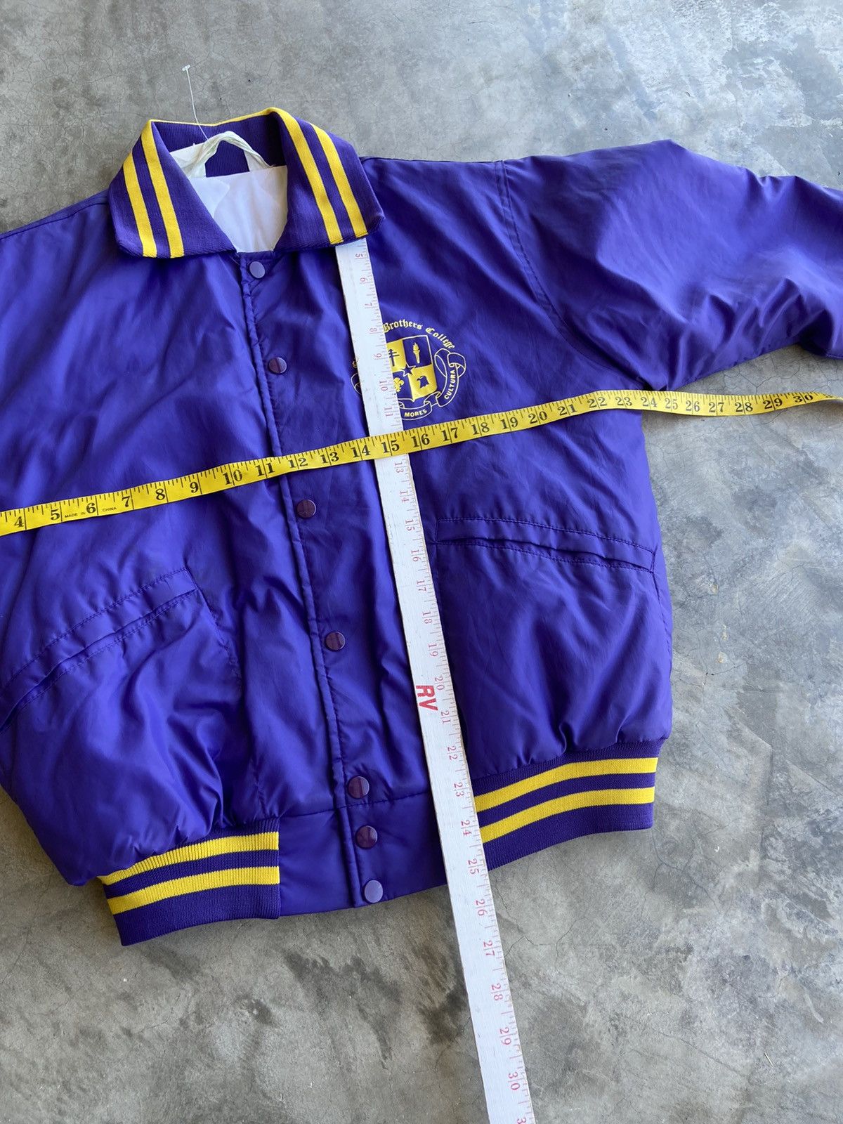 Vintage Vintage Purple Varsity Jacket 90’s Medium Size US M / EU 48-50 / 2 - 6 Thumbnail