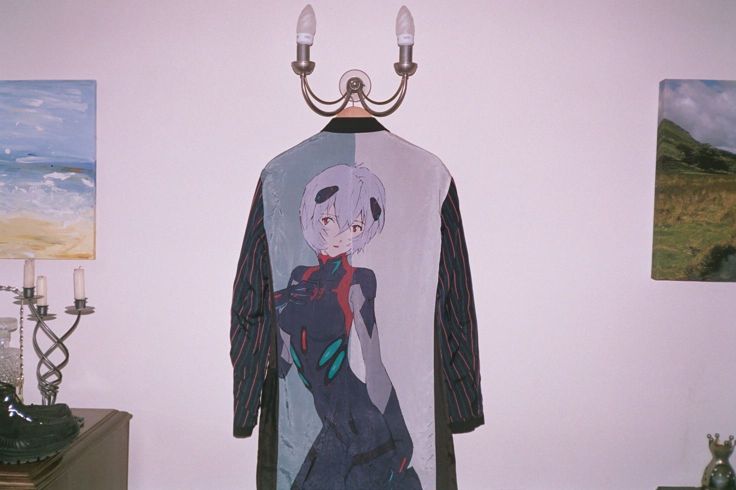 【 Ground Y x EVANGELION 】 Rei Ayanami Yohji Yamamoto Ground Y x Evangelion Reversible Rei Ayanami Coat