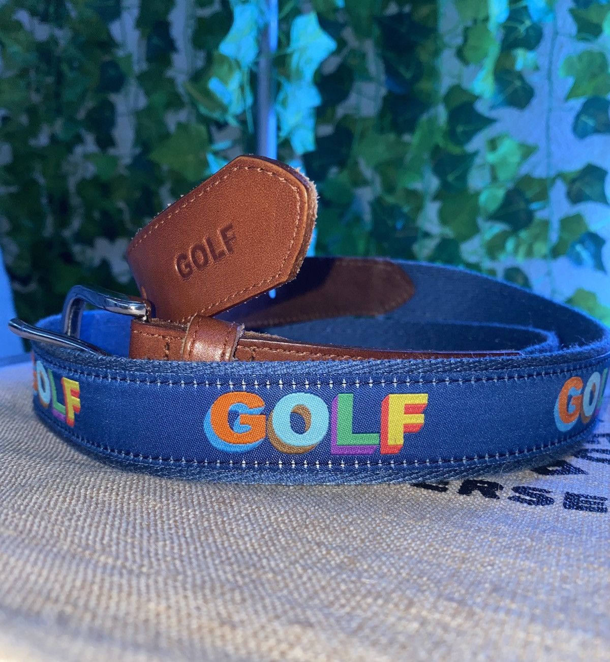 Golfwang Multicolor 3D Logo Belt🌸🌼