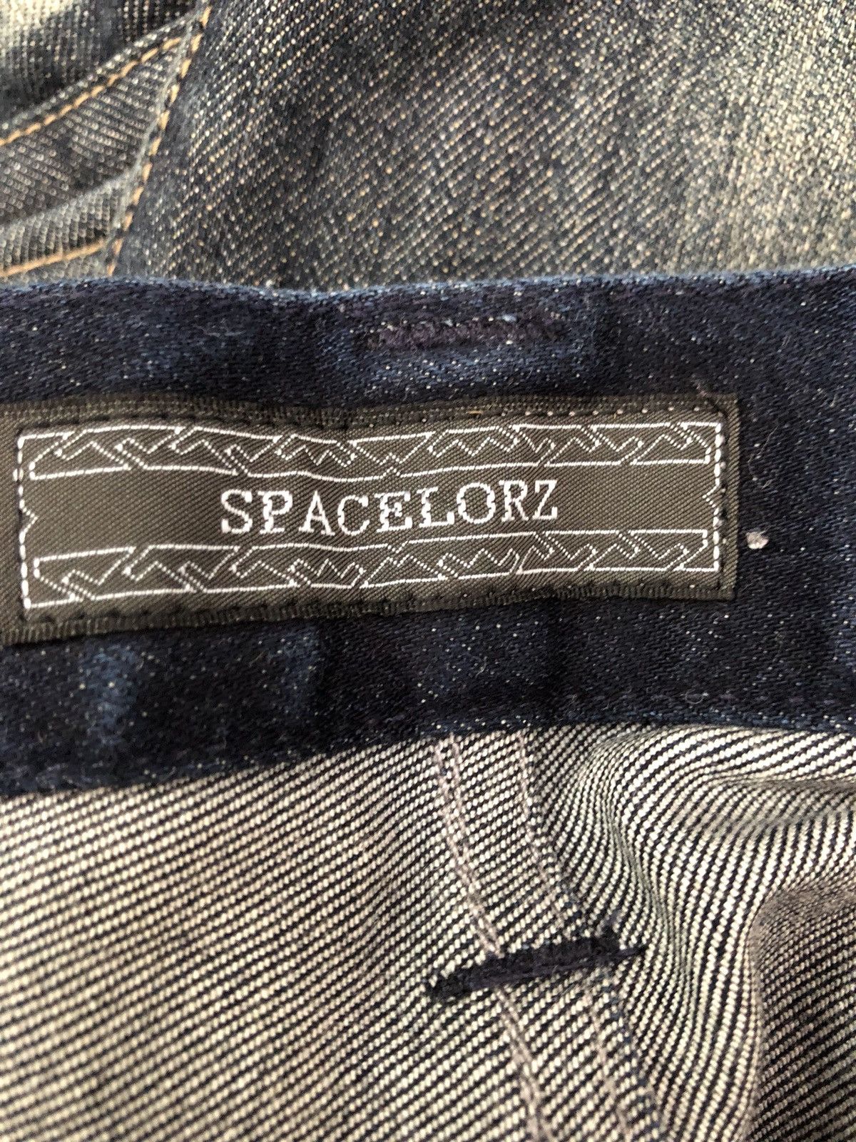 Indigo SPACELORZ Japan Boro Patchwork Indigo Blue Slim Denim Jeans Size US 32 / EU 48 - 18 Thumbnail