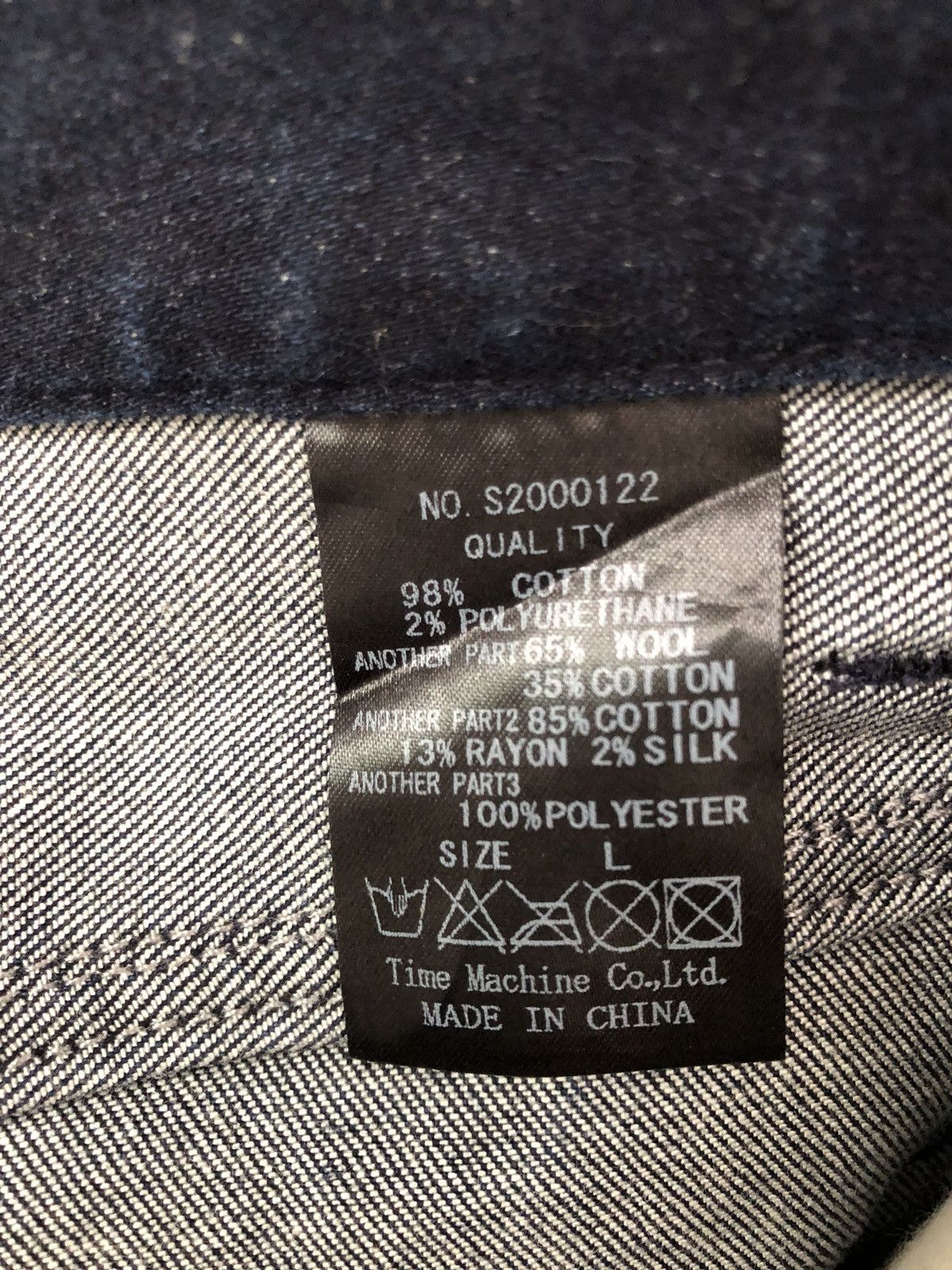 Indigo SPACELORZ Japan Boro Patchwork Indigo Blue Slim Denim Jeans Size US 32 / EU 48 - 19 Thumbnail