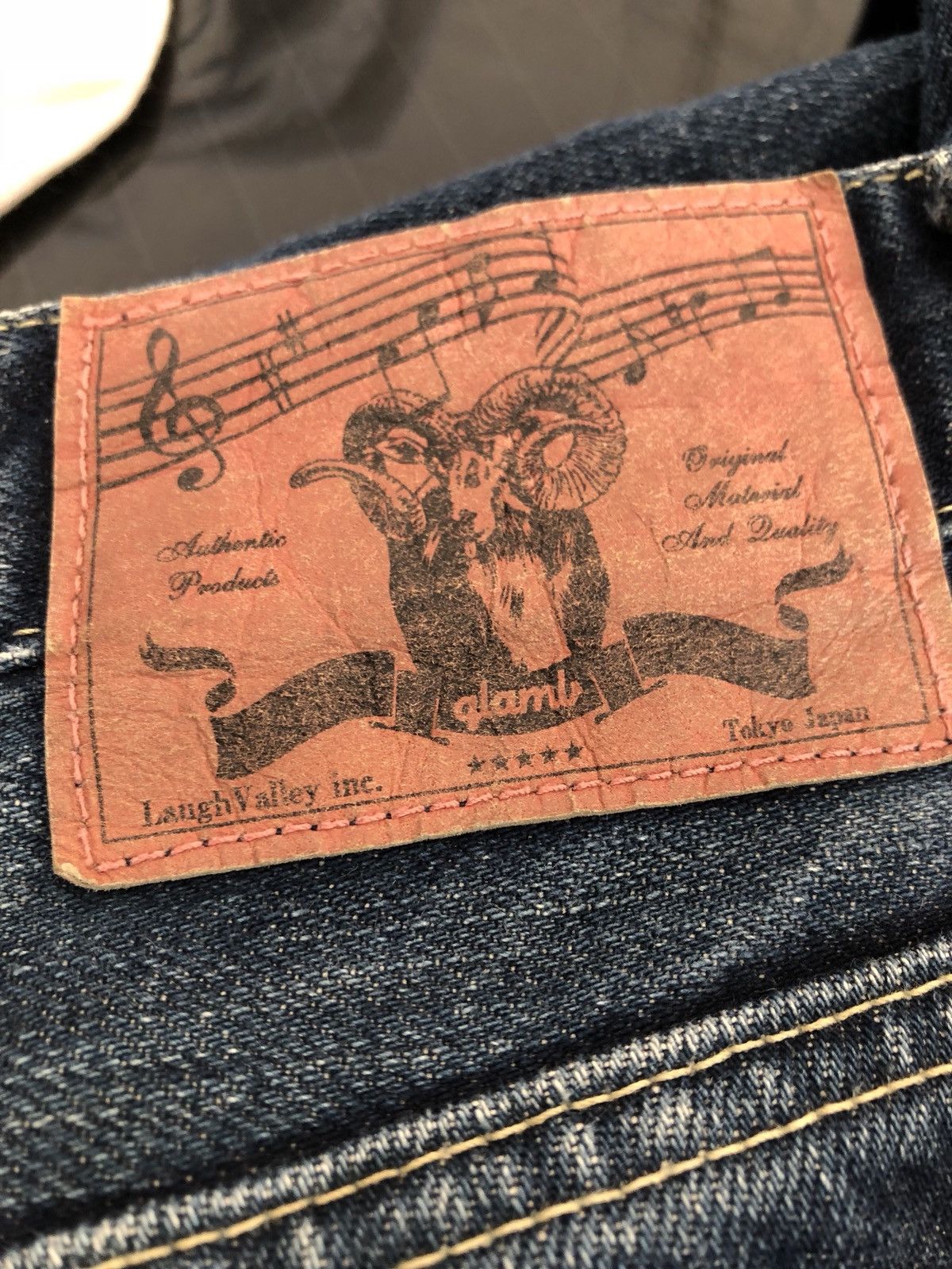 Schlussel Japan Brand glamb Boro Patchwork Denim Jeans Size US 31 - 19 Thumbnail