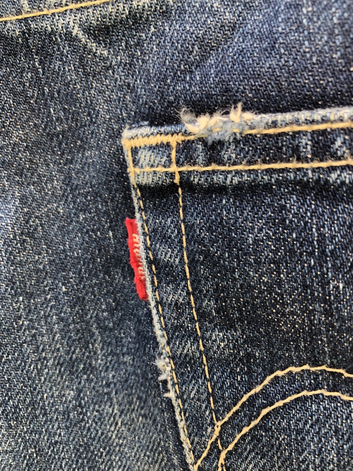 Schlussel Japan Brand glamb Boro Patchwork Denim Jeans Size US 31 - 18 Thumbnail