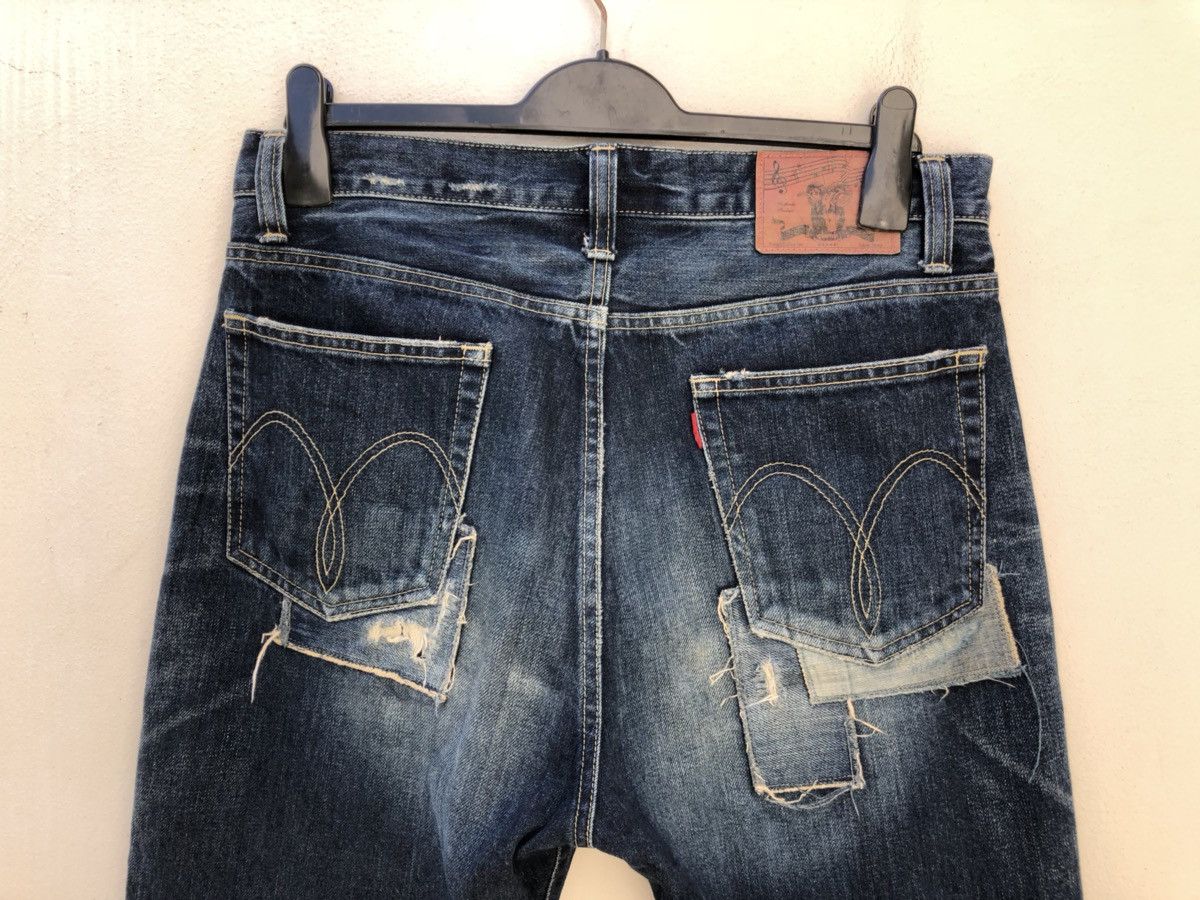 Schlussel Japan Brand glamb Boro Patchwork Denim Jeans Size US 31 - 14 Thumbnail