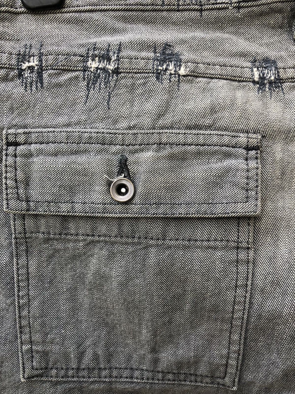 Vintage REPACA Made in Japan Two Tones Zigzag Patchwork Denim Size US 32 / EU 48 - 16 Thumbnail