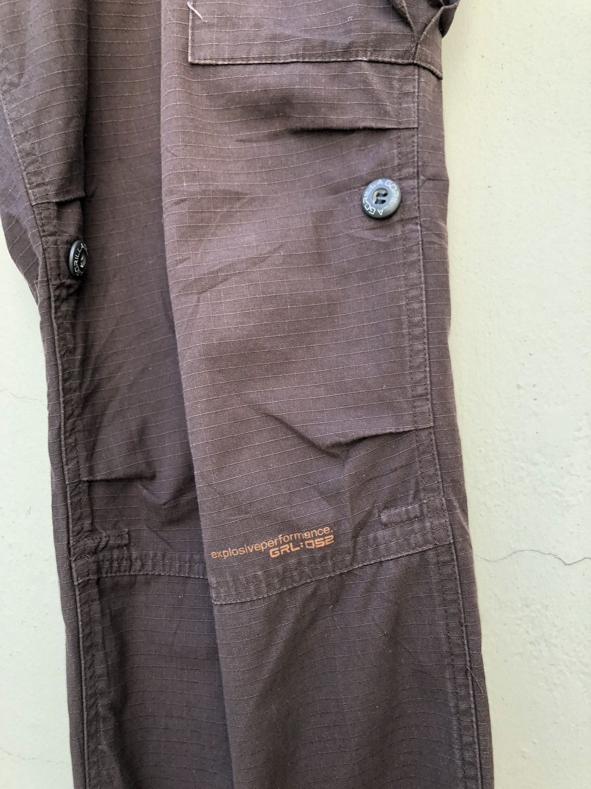 Vintage Vintage GORILLA Ripstop Brown Cargo Trouser Size US 34 / EU 50 - 5 Thumbnail