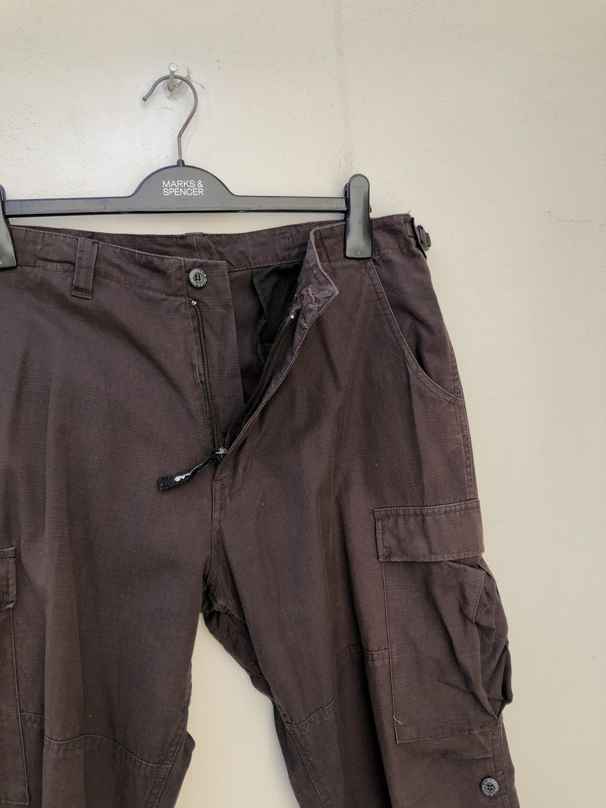 Vintage Vintage GORILLA Ripstop Brown Cargo Trouser Size US 34 / EU 50 - 3 Thumbnail