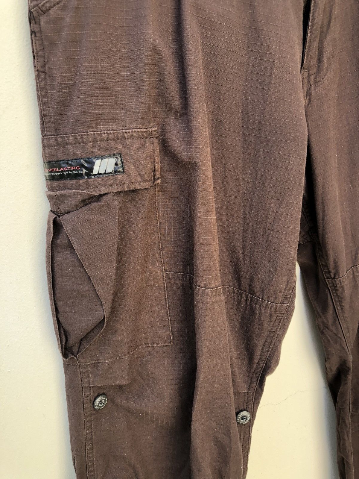 Vintage Vintage GORILLA Ripstop Brown Cargo Trouser Size US 34 / EU 50 - 4 Thumbnail
