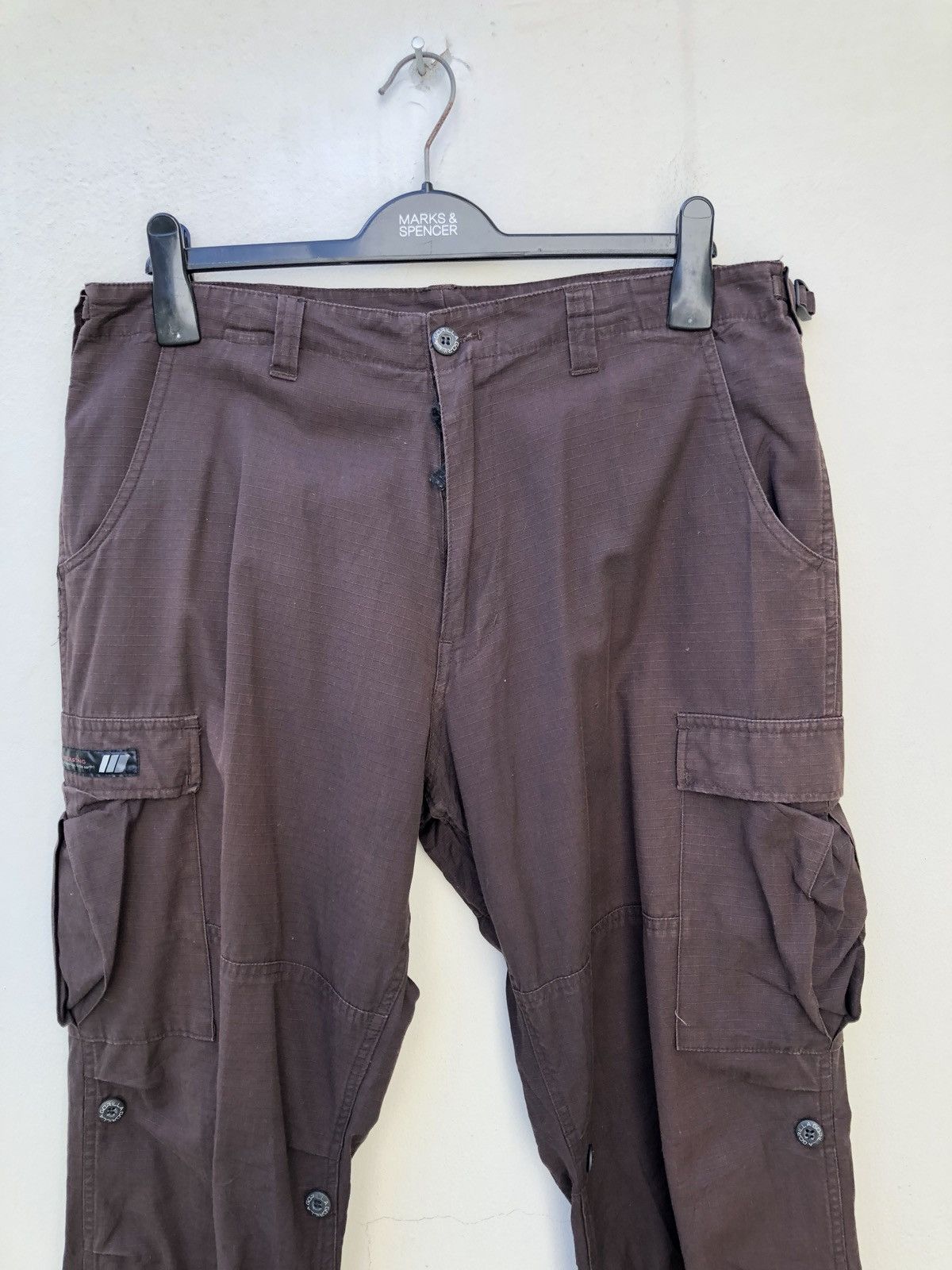 Vintage Vintage GORILLA Ripstop Brown Cargo Trouser Size US 34 / EU 50 - 2 Thumbnail