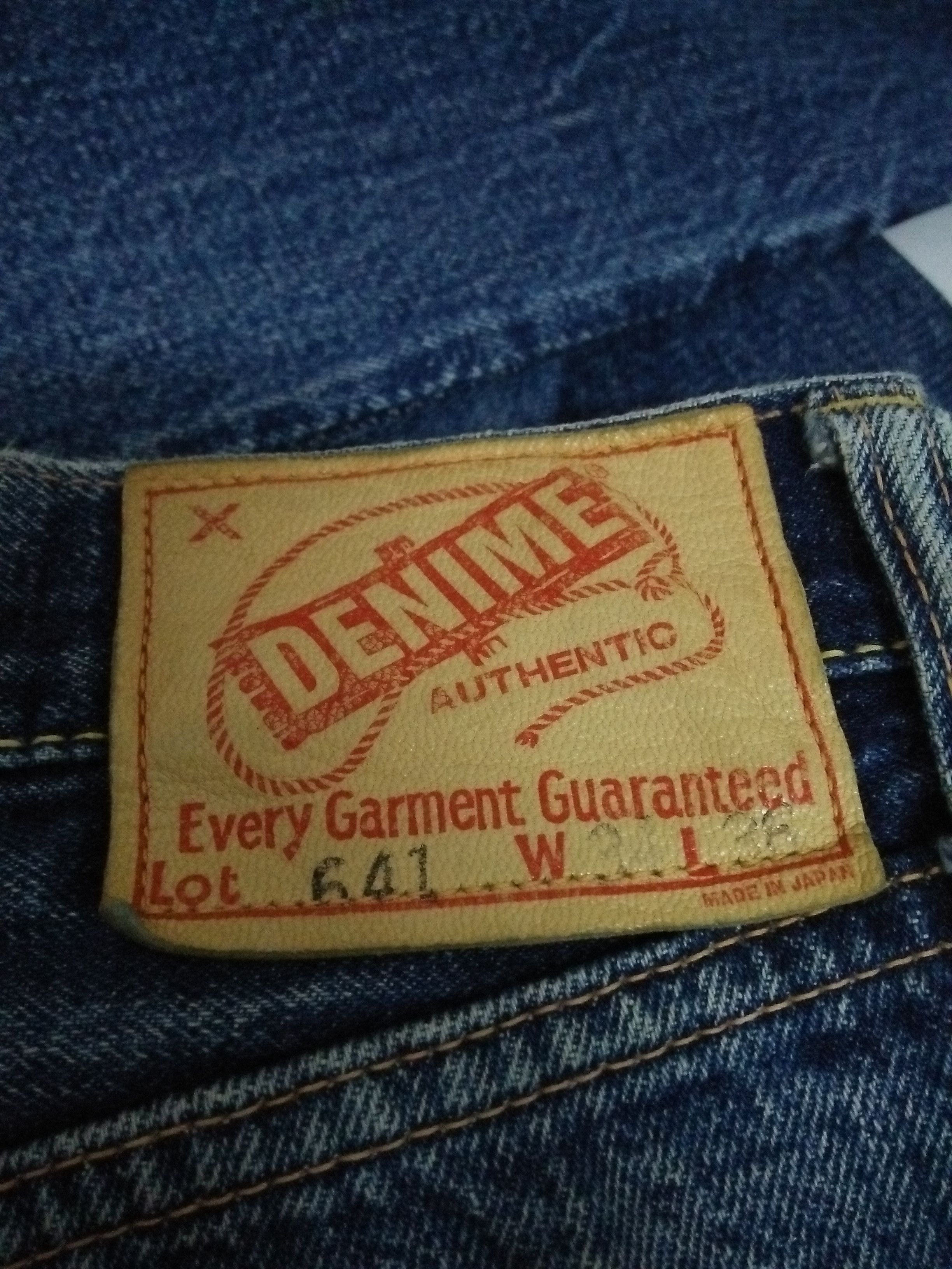 Denime DENIME JAPAN DENIM SELVEDGE JAPAN LEATHER (B134) w32 Size US 32 / EU 48 - 7 Thumbnail