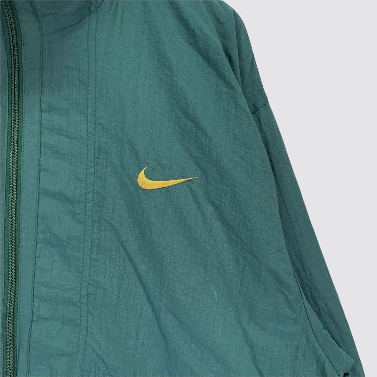 Nike × Vintage Vintage 90s Nike Swoosh Big Logo Nylon Jacket Size US L / EU 52-54 / 3 - 5 Thumbnail
