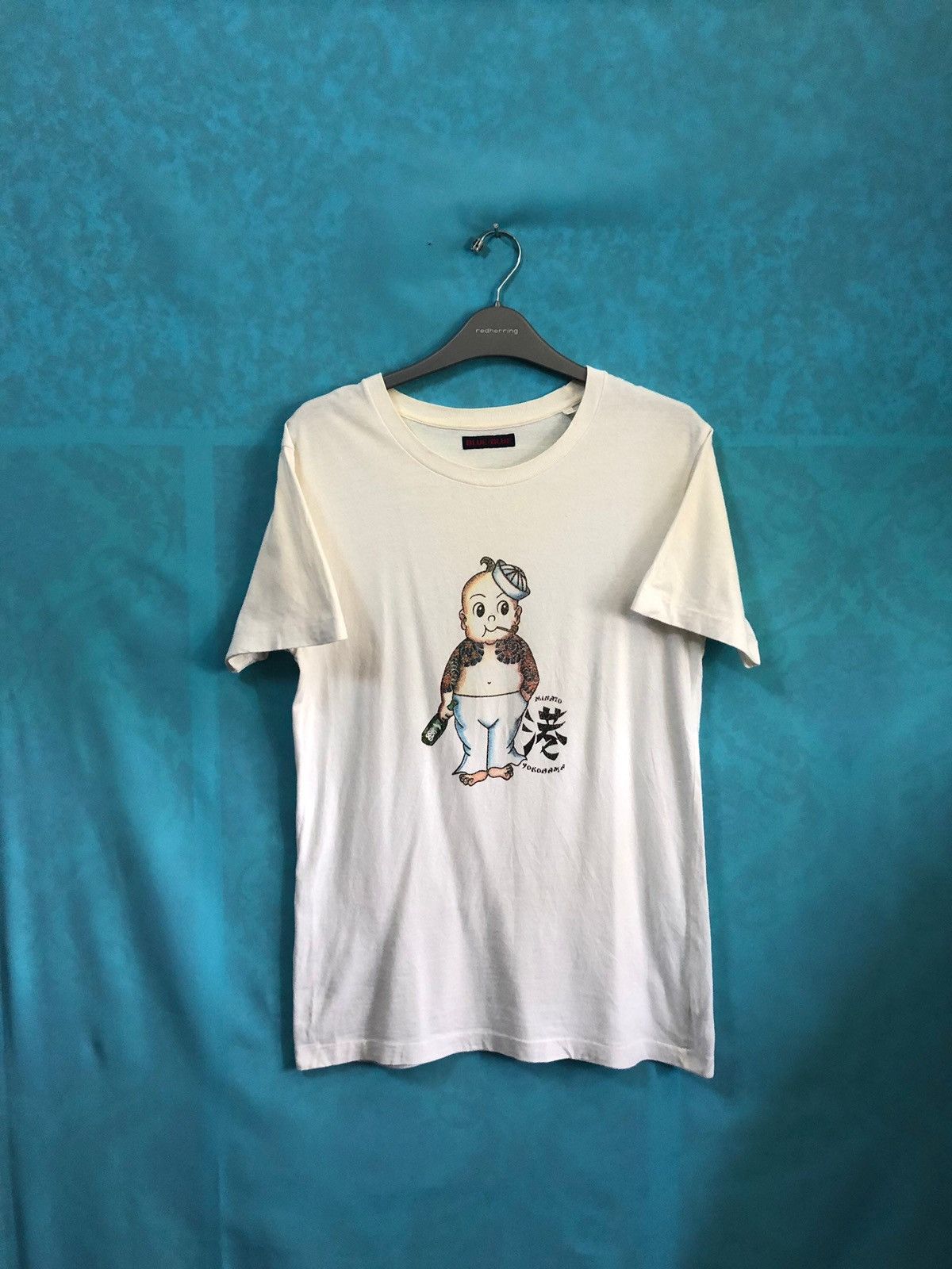 Blue Blue Japan 1990s minato yokohama buddy mirror printed #970 Size US S / EU 44-46 / 1 - 2 Thumbnail