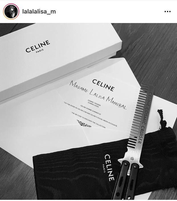 Celine SS2022 Cosmic Cruise show metallic comb by Hedi Slimane Size ONE SIZE - 5 Thumbnail