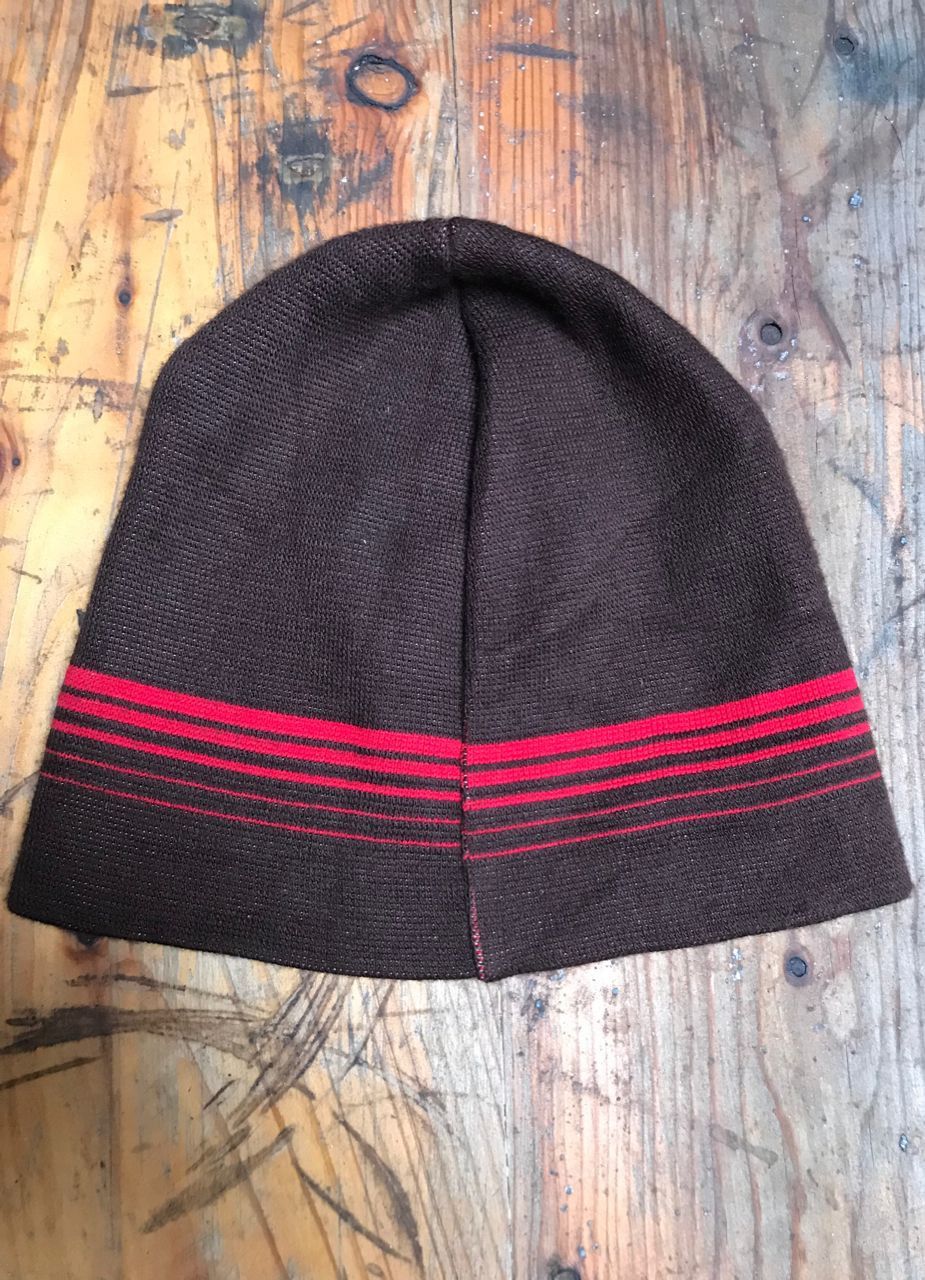 Quicksilver × Vintage Vtg 90s ROXY Beanie Made in USA (DARK BROWN) Size ONE SIZE - 4 Thumbnail