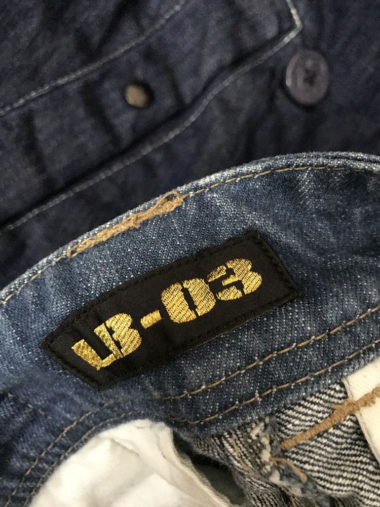 Vintage Vintage LB-03 Japan Dirty Muddy Denim Wide Leg Jeans Size US 30 / EU 46 - 24 Thumbnail