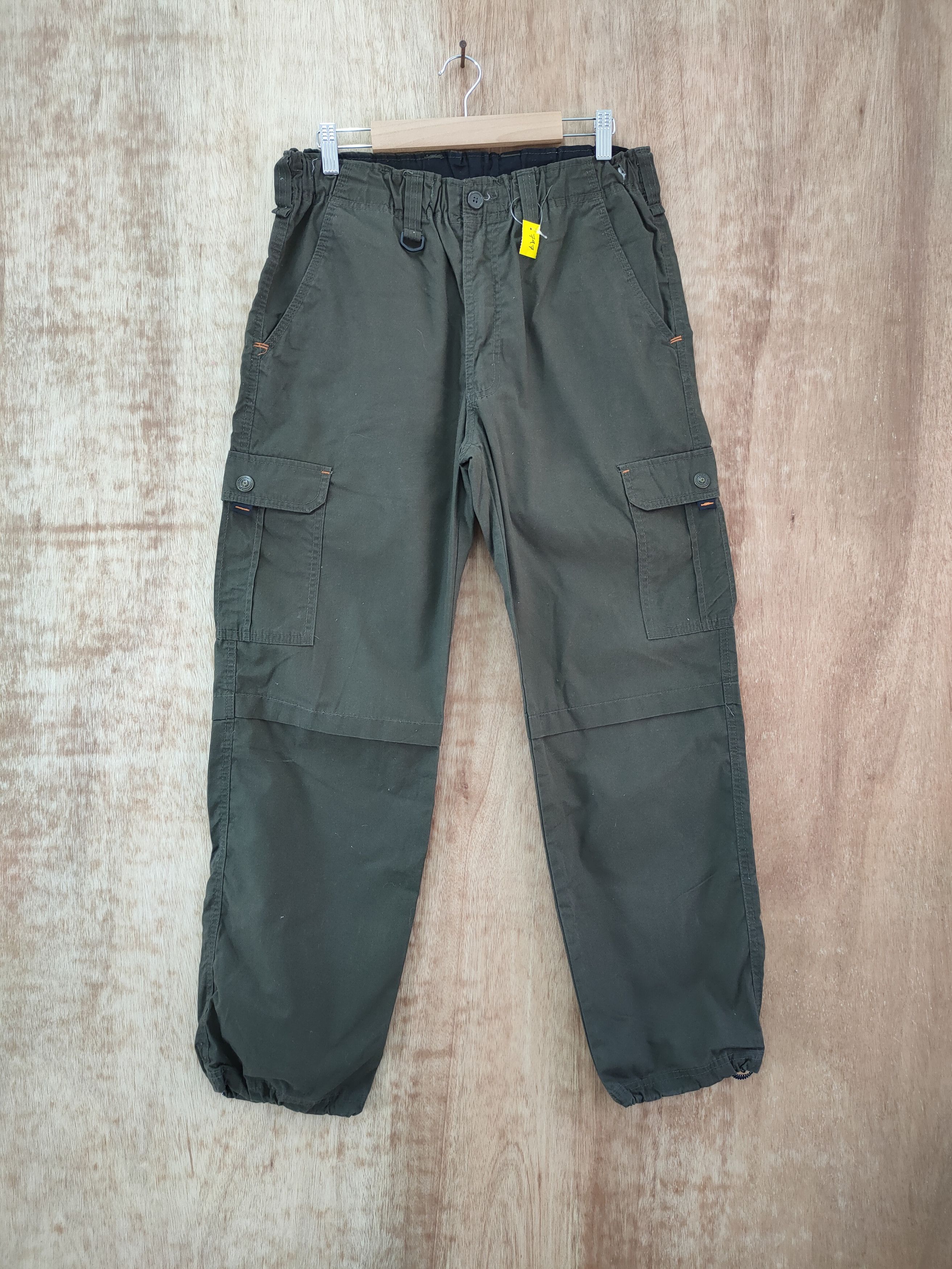 image of Japan Easy Multi Pocket Hiking Sportwear Pants 797 in Green, Men's (Size 33)