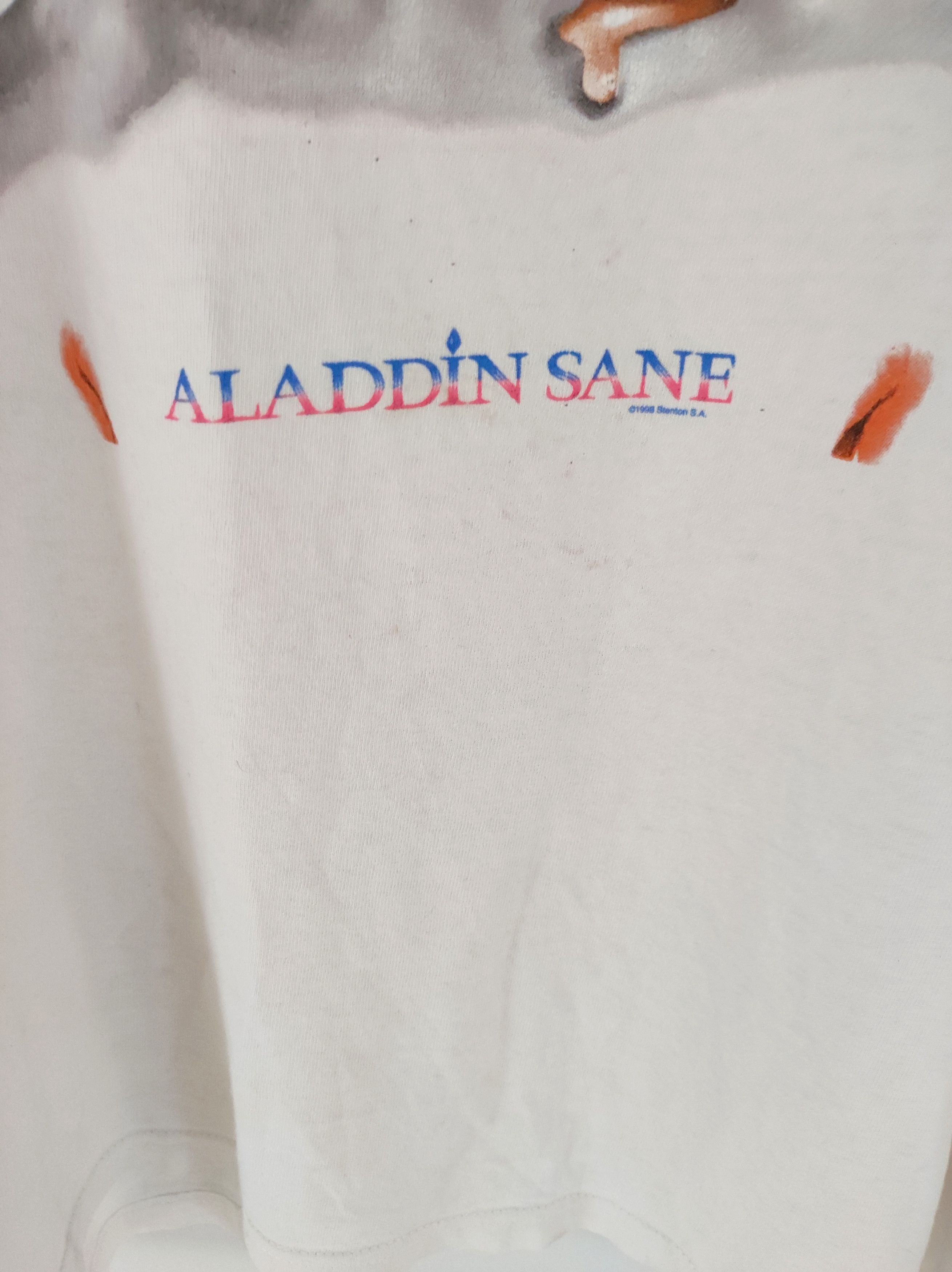 Band Tees × Vintage David Bowie Aladdin Sane 1998 - not hoodie parka jacket Size US XL / EU 56 / 4 - 4 Thumbnail