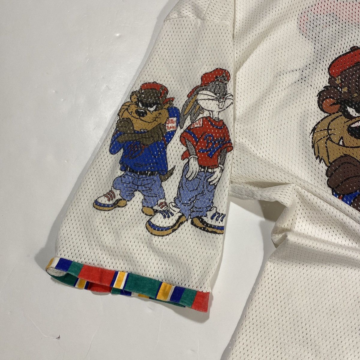 Vintage × Warner Bros Vintage Looney Tunes Hooded Jersey Size US XXL / EU 58 / 5 - 5 Thumbnail