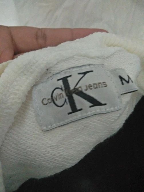 Calvin Klein × Vintage 90s Calvin Klein Big Logo Sweatshirt Crewneck Pullover Size US M / EU 48-50 / 2 - 4 Thumbnail