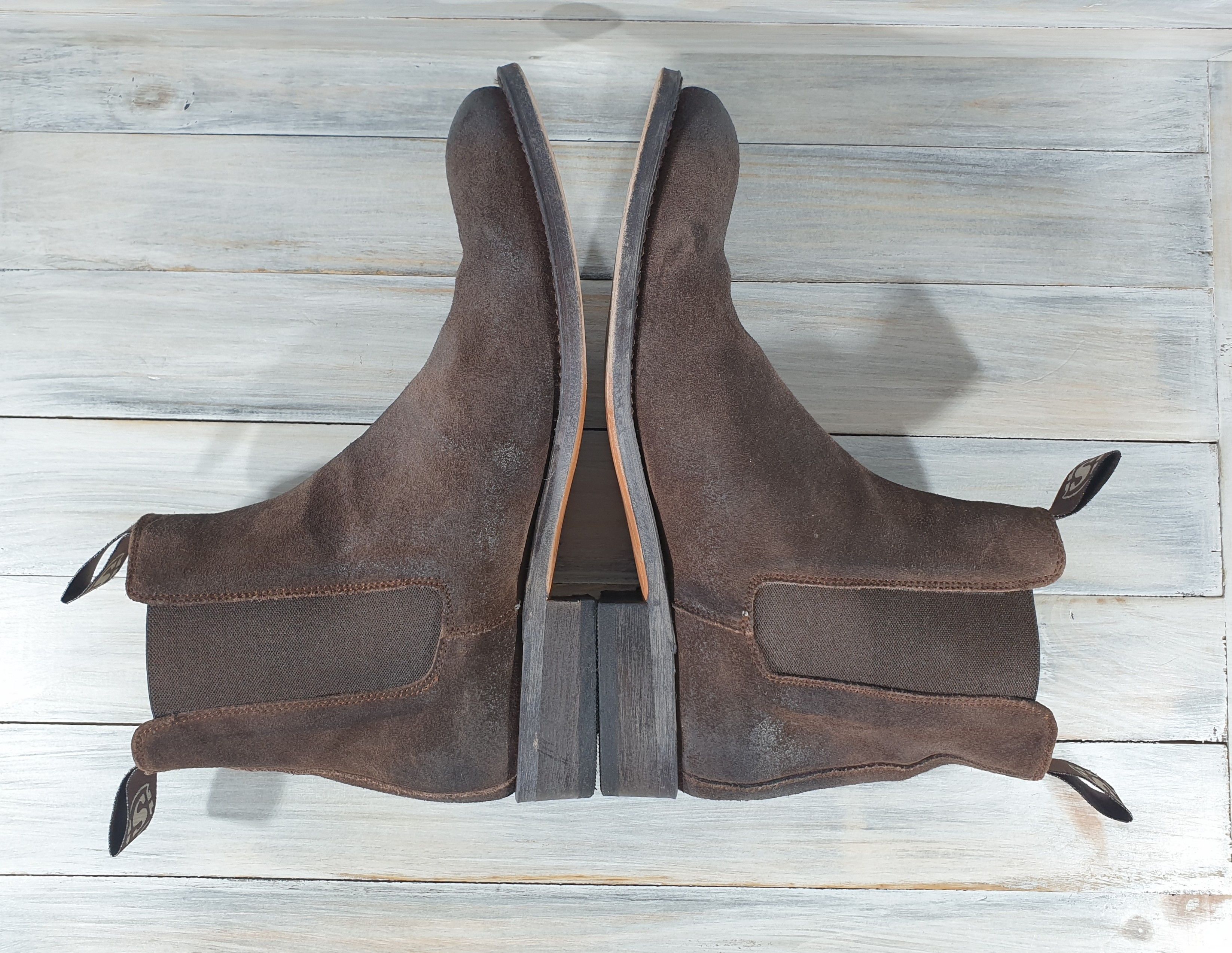 Leather Sendra 5595 Men's Chelsea Boots Cowboy Ankle Shoes Spain Size US 7.5 / EU 40-41 - 7 Thumbnail