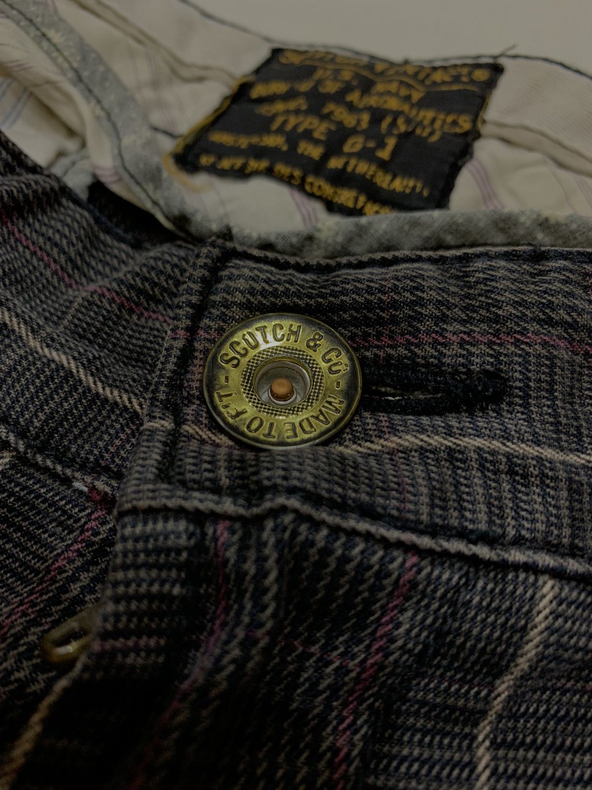 Scotch & Soda SCOTCH VINTAGE TARTAN CARGO PANTS Size US 34 / EU 50 - 7 Thumbnail