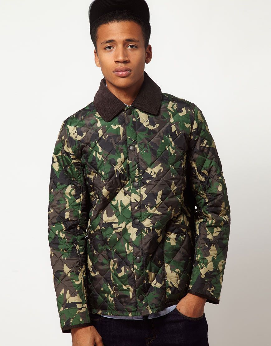 Barbour Highfield Quilted Camo Jacket Grailed