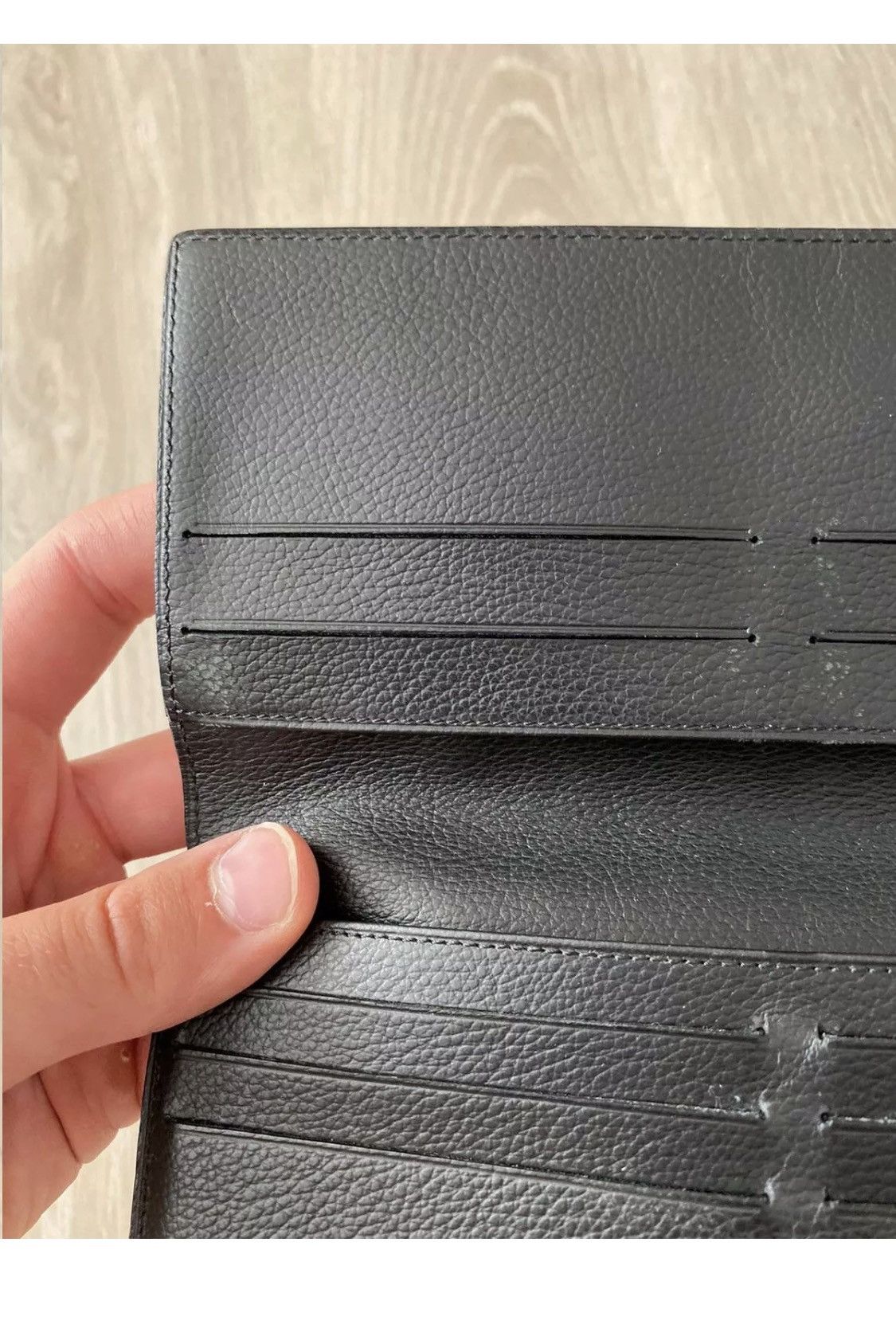 Alfred Dunhill × Vintage Dunhill Leather Black Bifold Long Wallet Purse Cardholder Size ONE SIZE - 11 Thumbnail