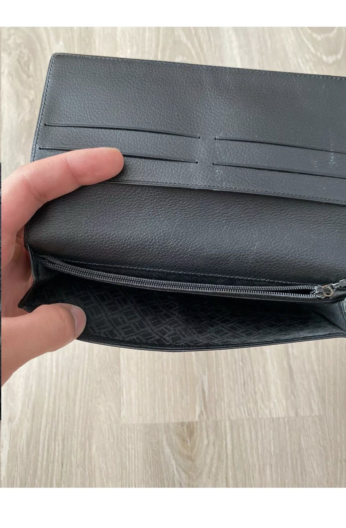 Alfred Dunhill × Vintage Dunhill Leather Black Bifold Long Wallet Purse Cardholder Size ONE SIZE - 7 Thumbnail