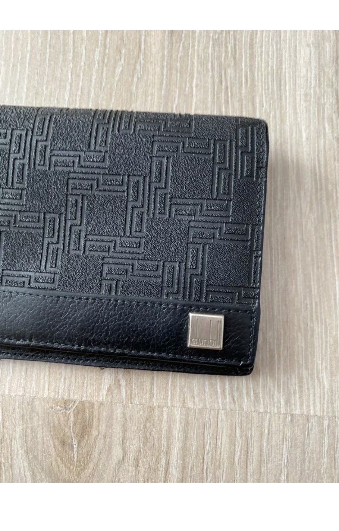 Alfred Dunhill × Vintage Dunhill Leather Black Bifold Long Wallet Purse Cardholder Size ONE SIZE - 4 Thumbnail