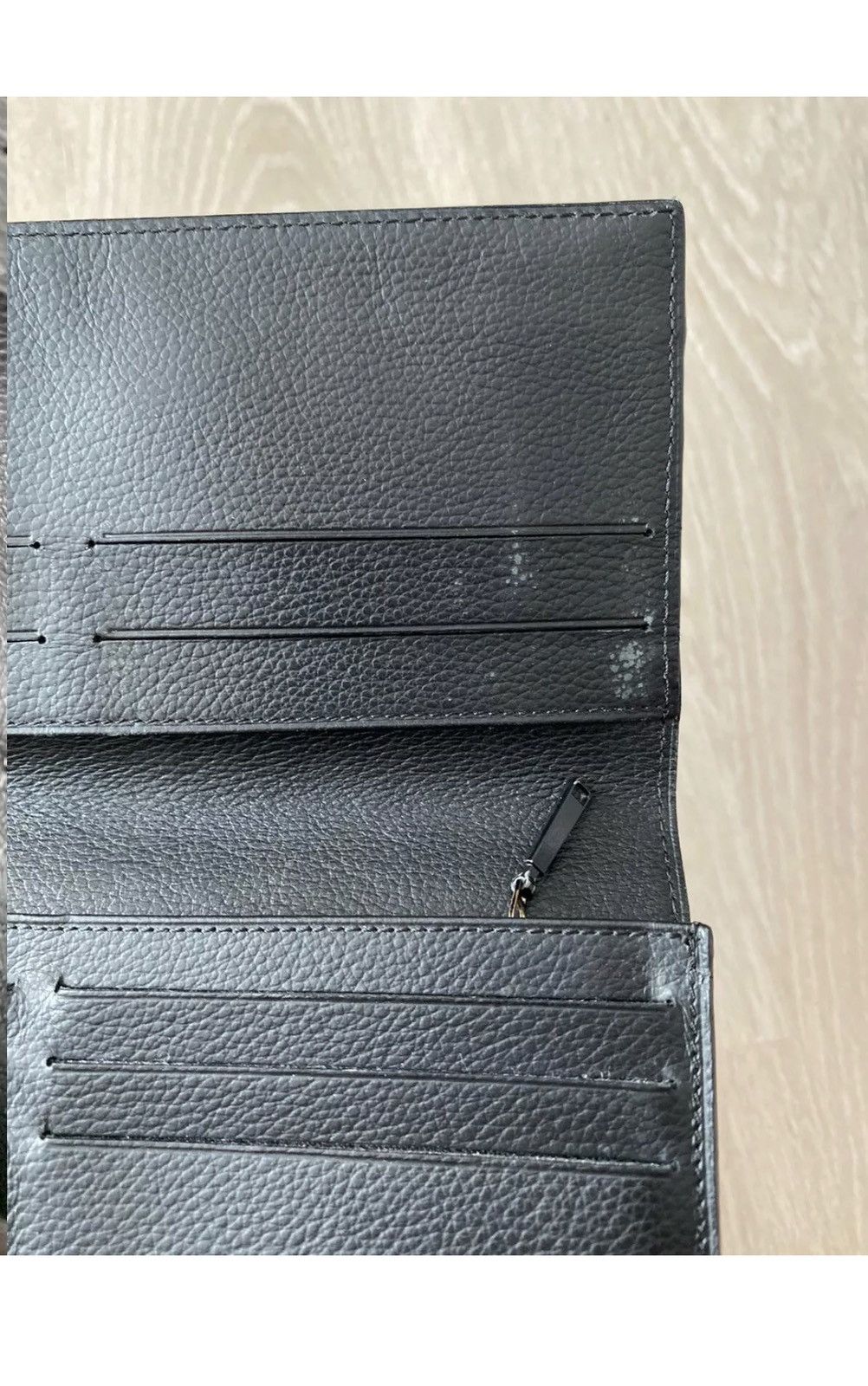 Alfred Dunhill × Vintage Dunhill Leather Black Bifold Long Wallet Purse Cardholder Size ONE SIZE - 10 Thumbnail