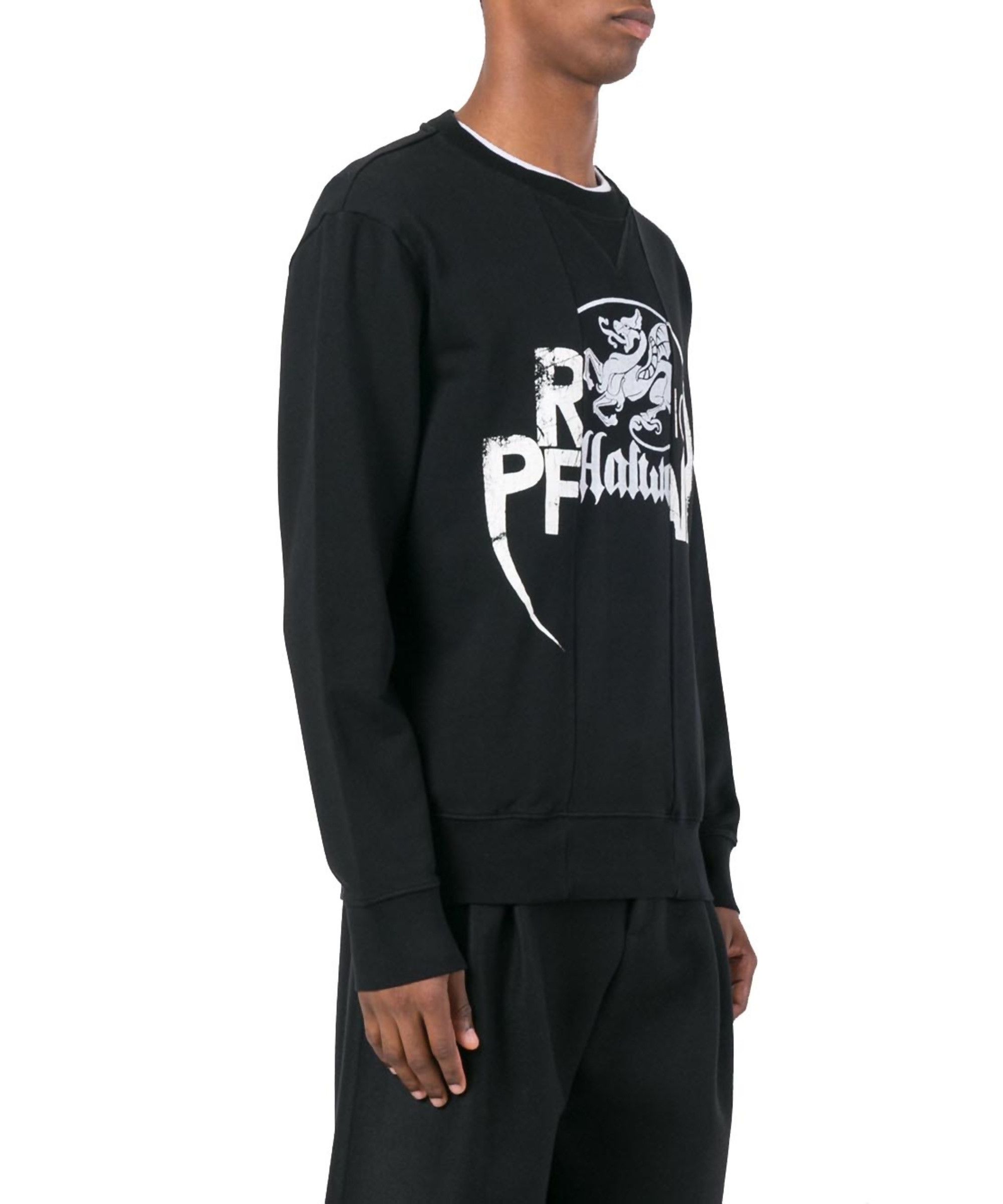 Maison Margiela Margiela Patchwork Irish Print Sweatshirt - Black Size US L / EU 52-54 / 3 - 3 Thumbnail