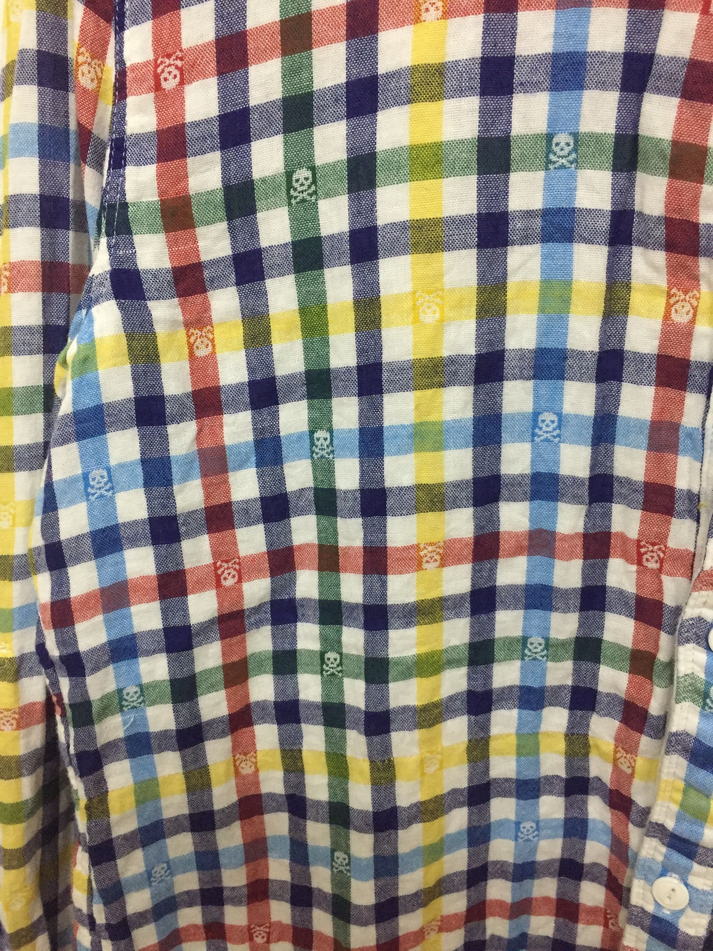 Beams Plus × Japanese Brand Candy Multicolor Skull Cross bone embrodered flanel Size US L / EU 52-54 / 3 - 6 Thumbnail