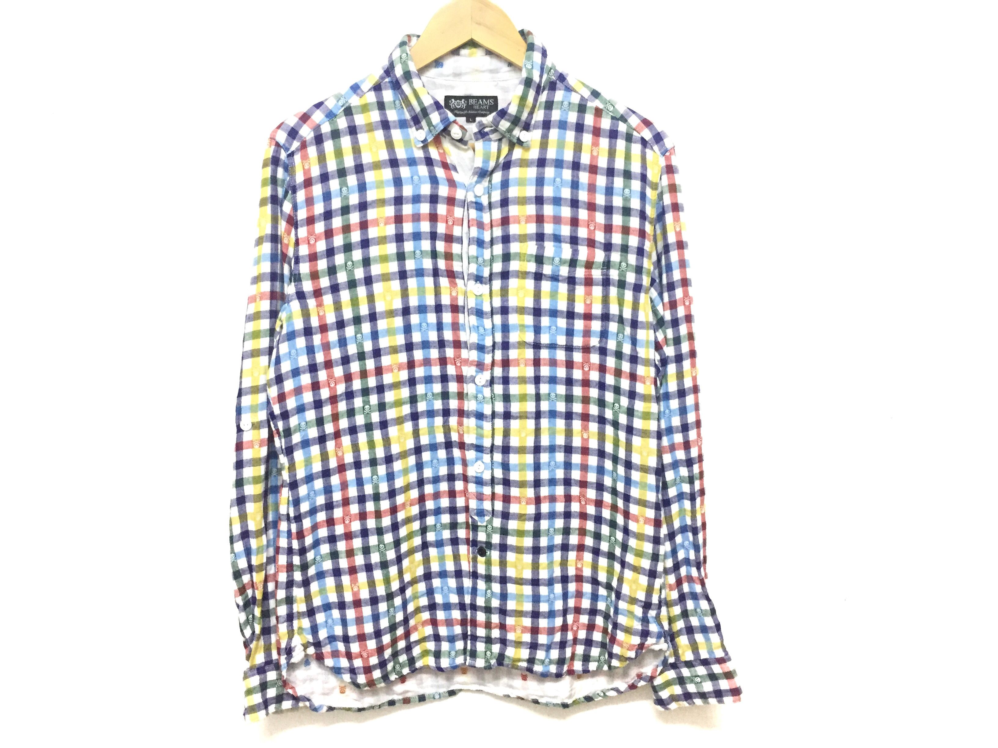 Beams Plus × Japanese Brand Candy Multicolor Skull Cross bone embrodered flanel Size US L / EU 52-54 / 3 - 2 Thumbnail