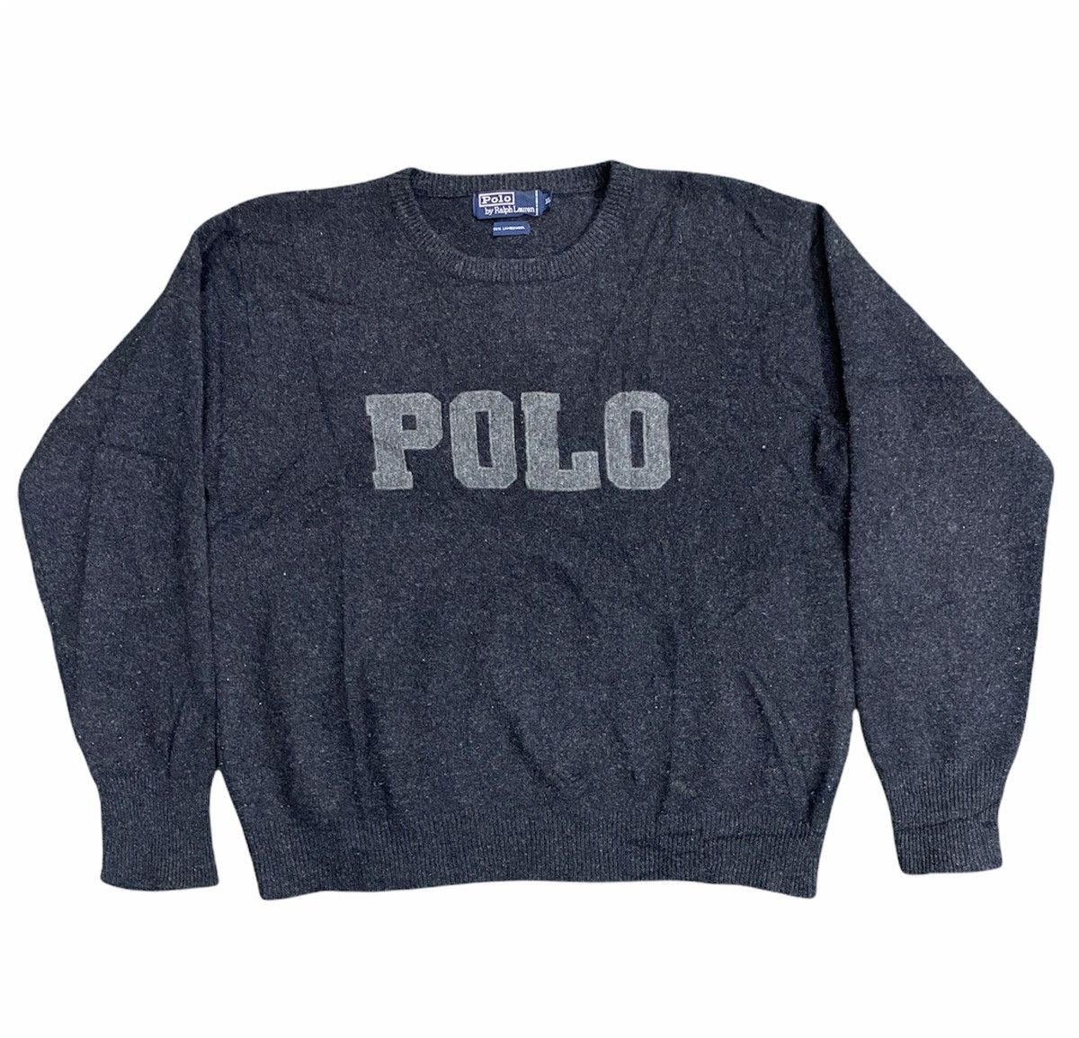 Vintage Polo Ralph Lauren 100% Lambswool Spellout