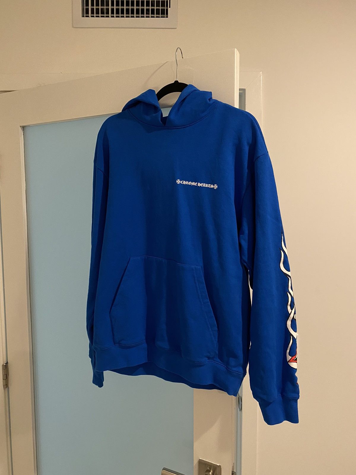 image of Chrome Hearts Matty Boy Space Hoodie in Blue, Men's (Size Large)