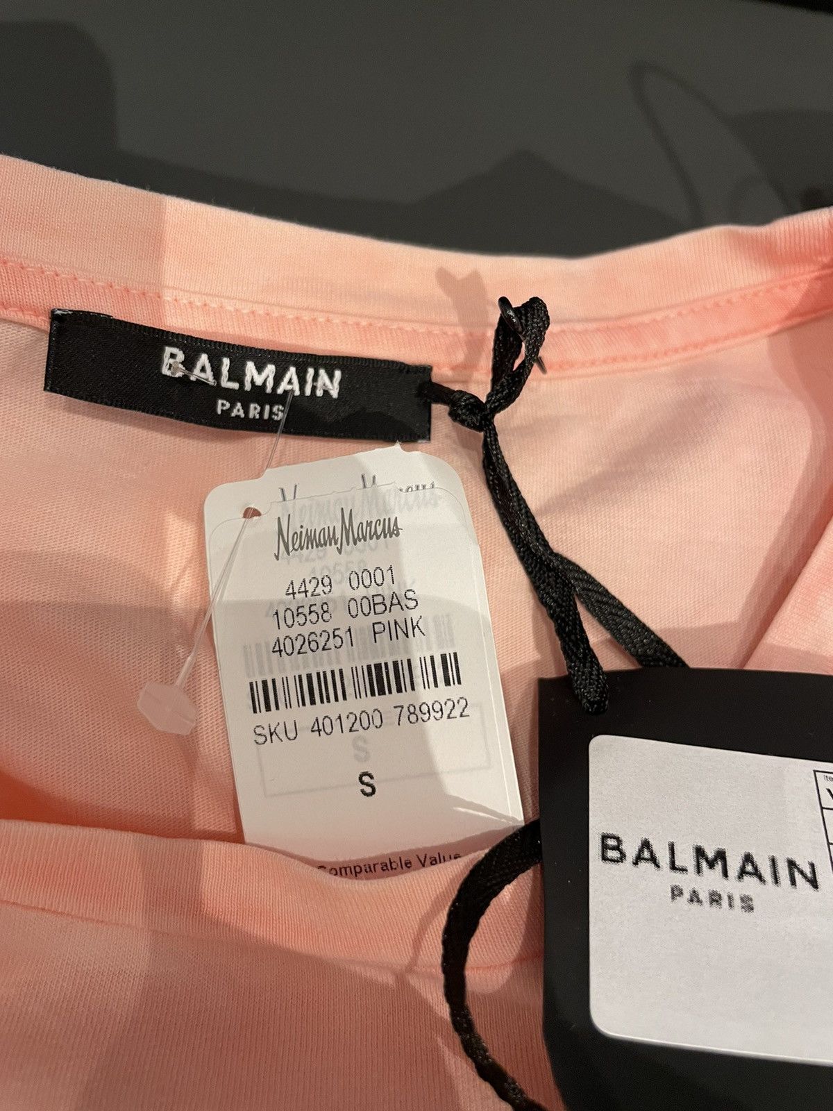 Balmain NEW Limited Edition Balmain Logo Depuis 1945 Tee T-shirt Size US XS / EU 42 / 0 - 13 Thumbnail