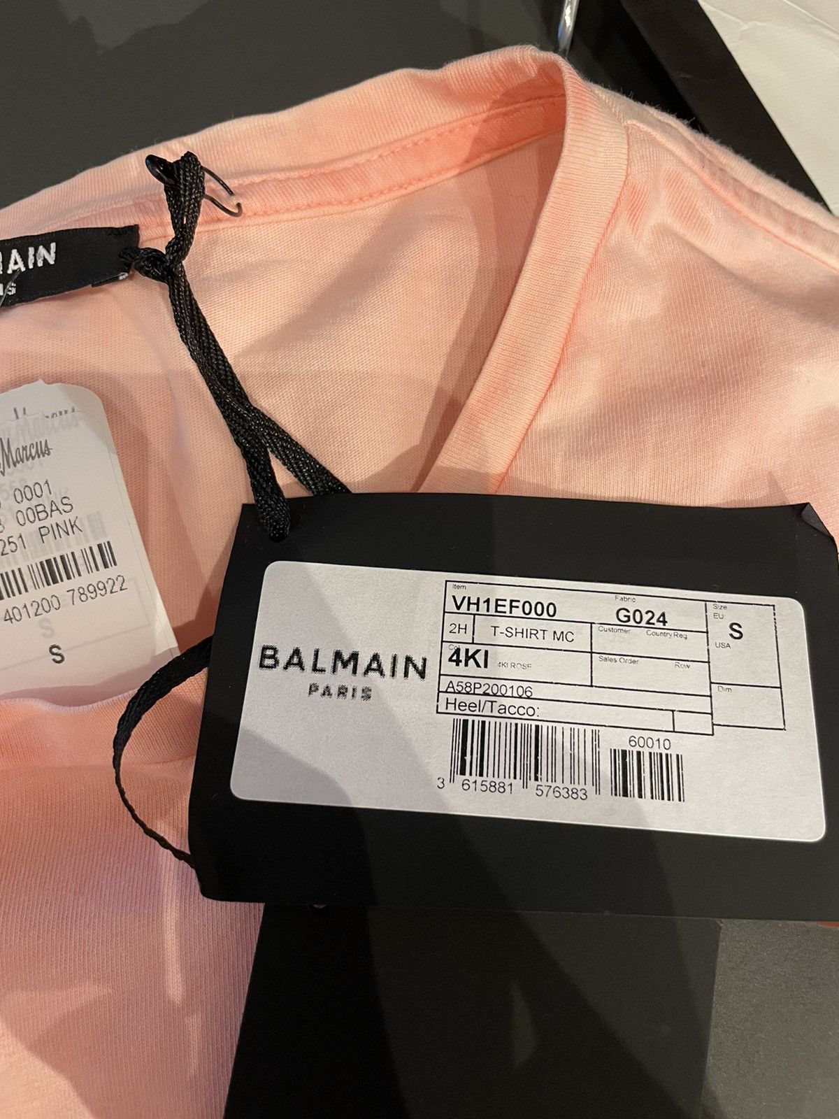Balmain NEW Limited Edition Balmain Logo Depuis 1945 Tee T-shirt Size US XS / EU 42 / 0 - 12 Thumbnail