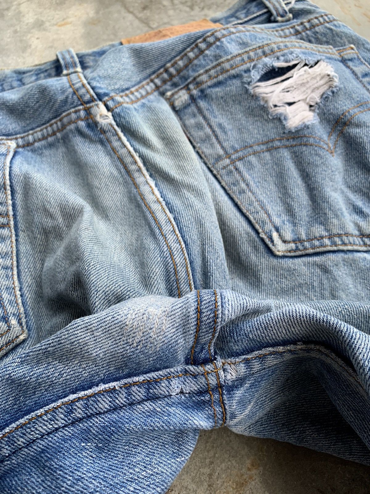 Levi's Vintage 90s Levis Distressed Painted Denim Pant Size US 32 / EU 48 - 8 Thumbnail